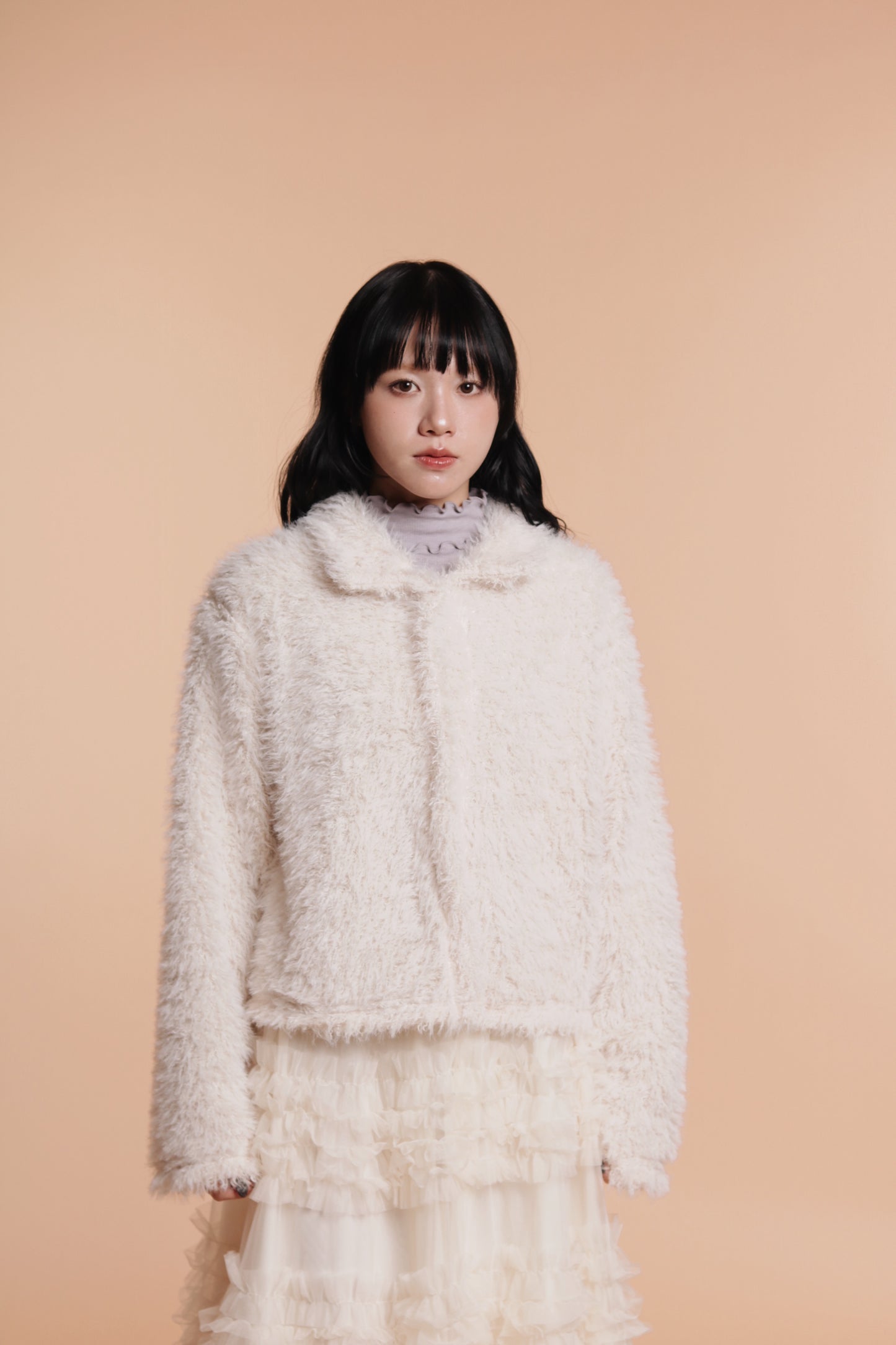Fluffy Cardigan (Ivory)