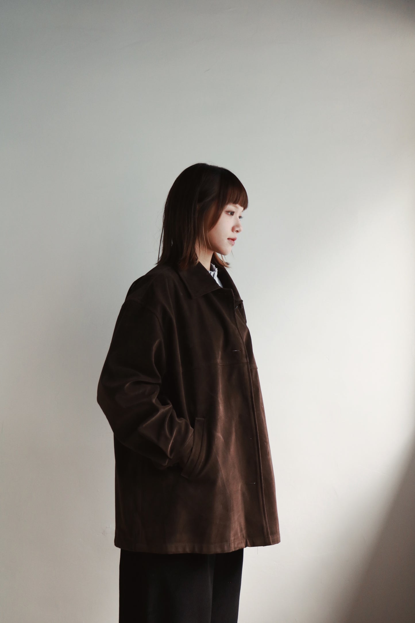 Suede Jacket (Brown)