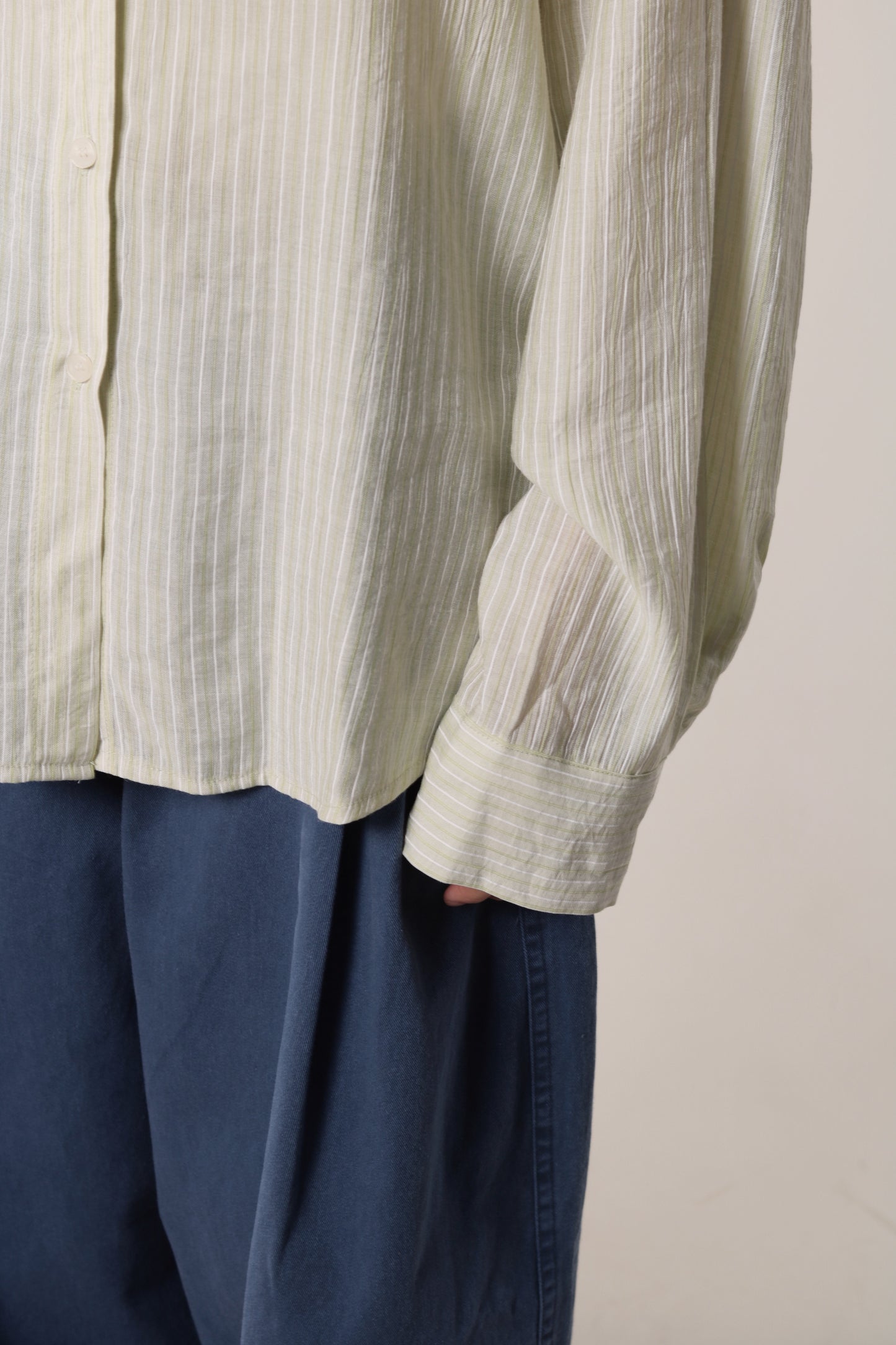 Autumn Striped Shirt (Lime)