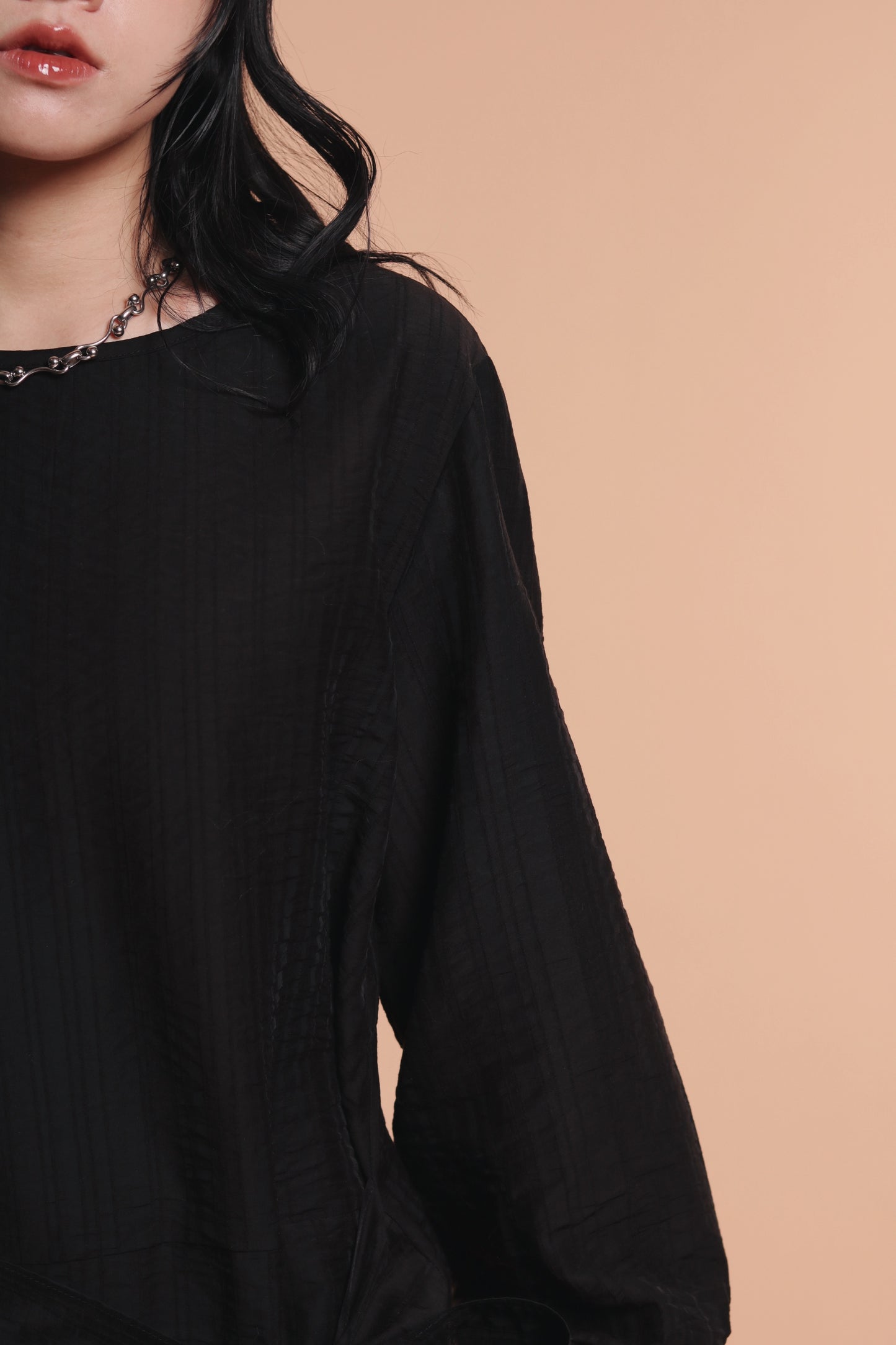 Doll Belt Blouse (Black)
