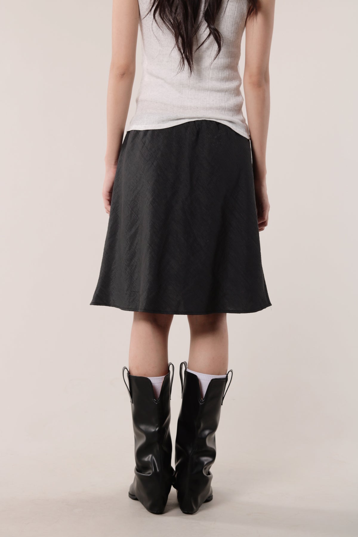 Textured Skirt (Black)