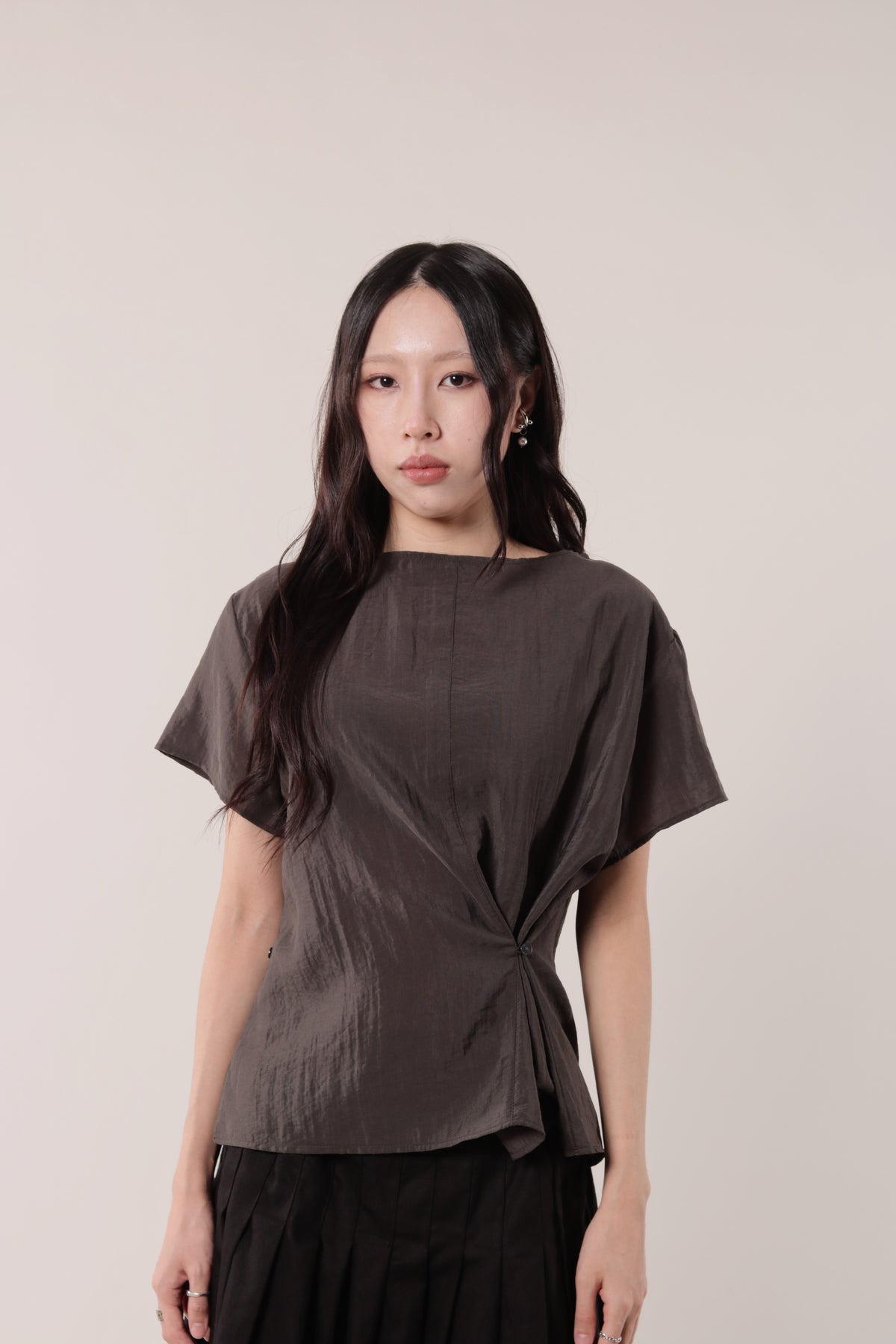 Asymmetric Twist Top (Brown)
