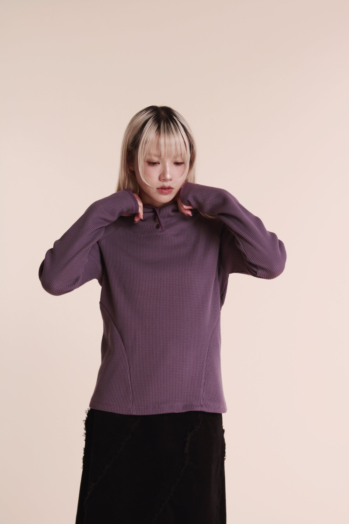 Waffle Boy Top (Purple)