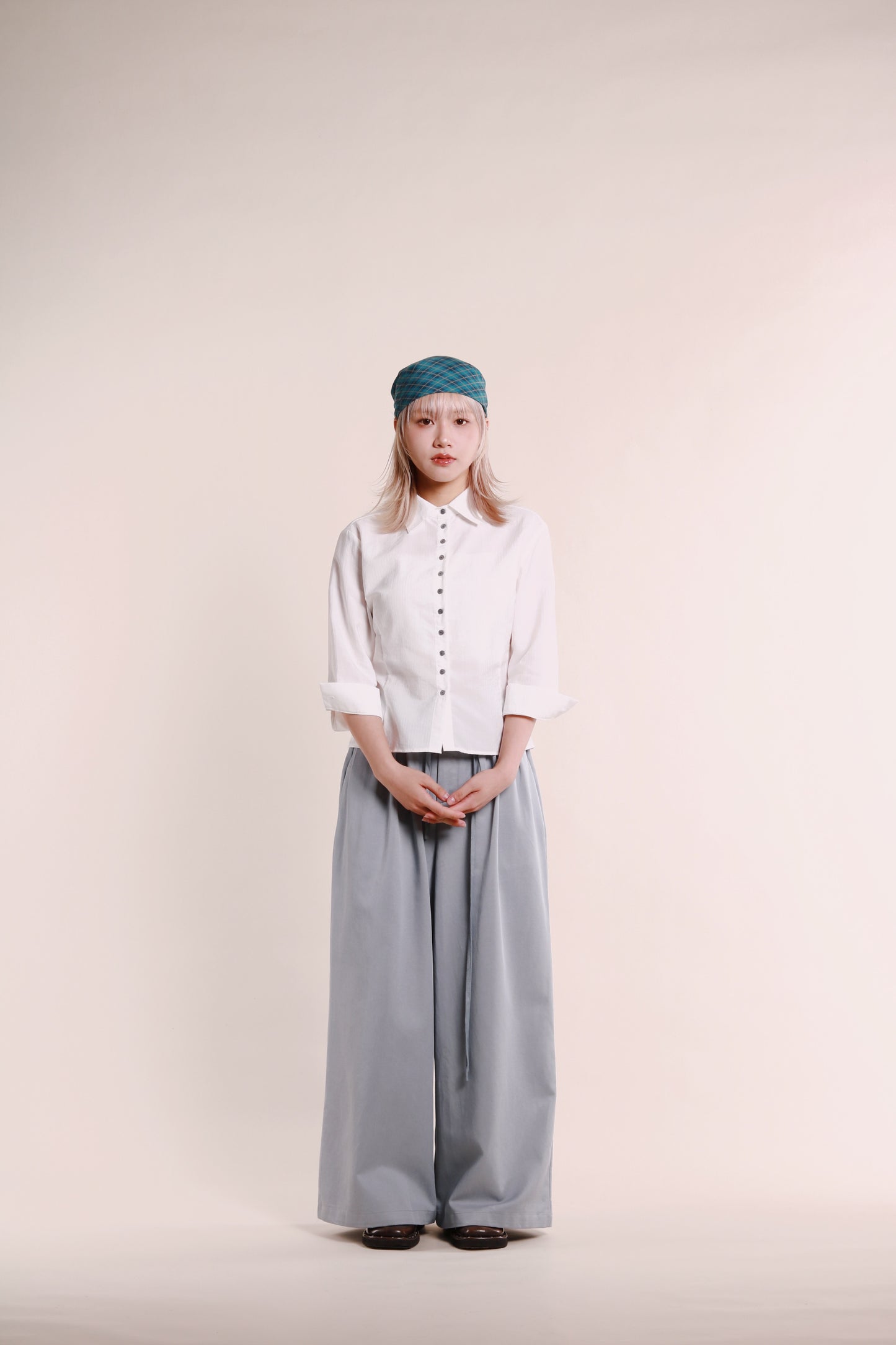 Renne Wide Leg Pants (Blue)