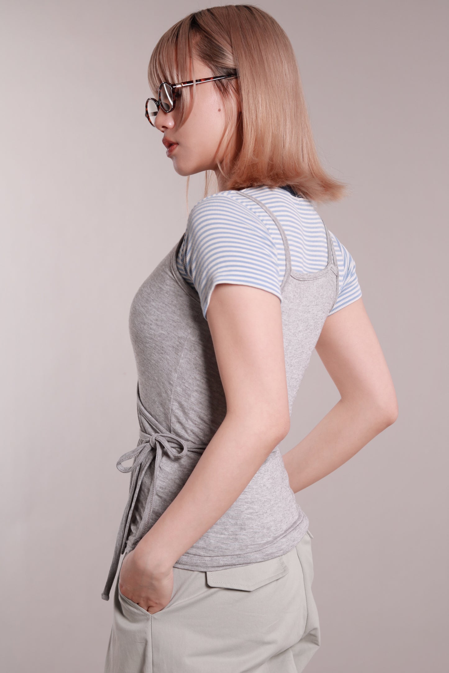 Basic Striped Tee (Blue)