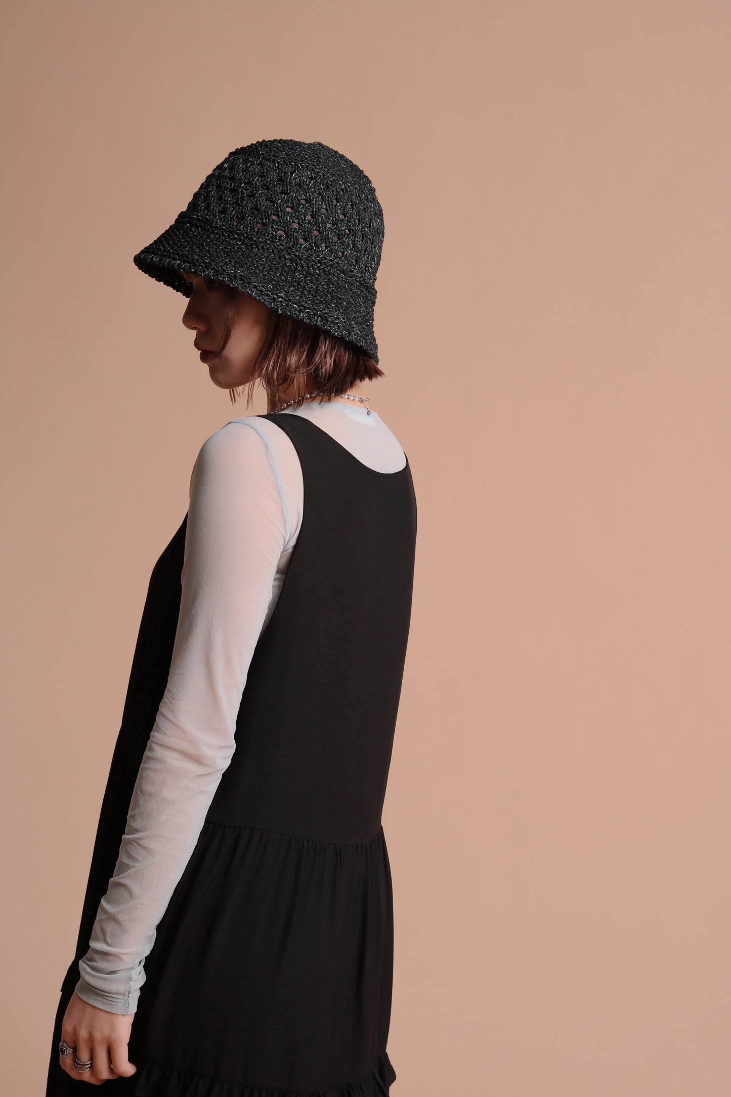 Alva Ruffle Dress (Black)