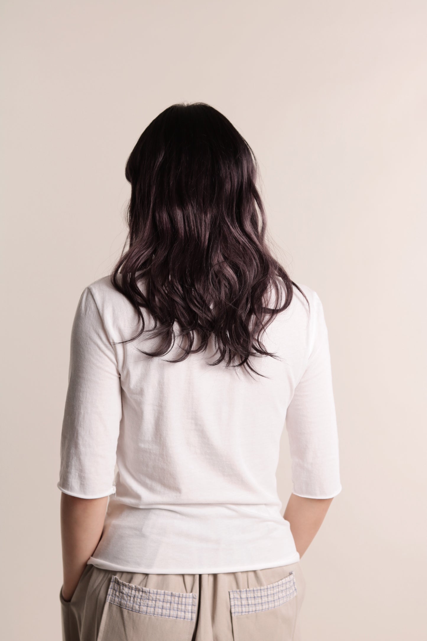 Pure Mock Neck Top (White)