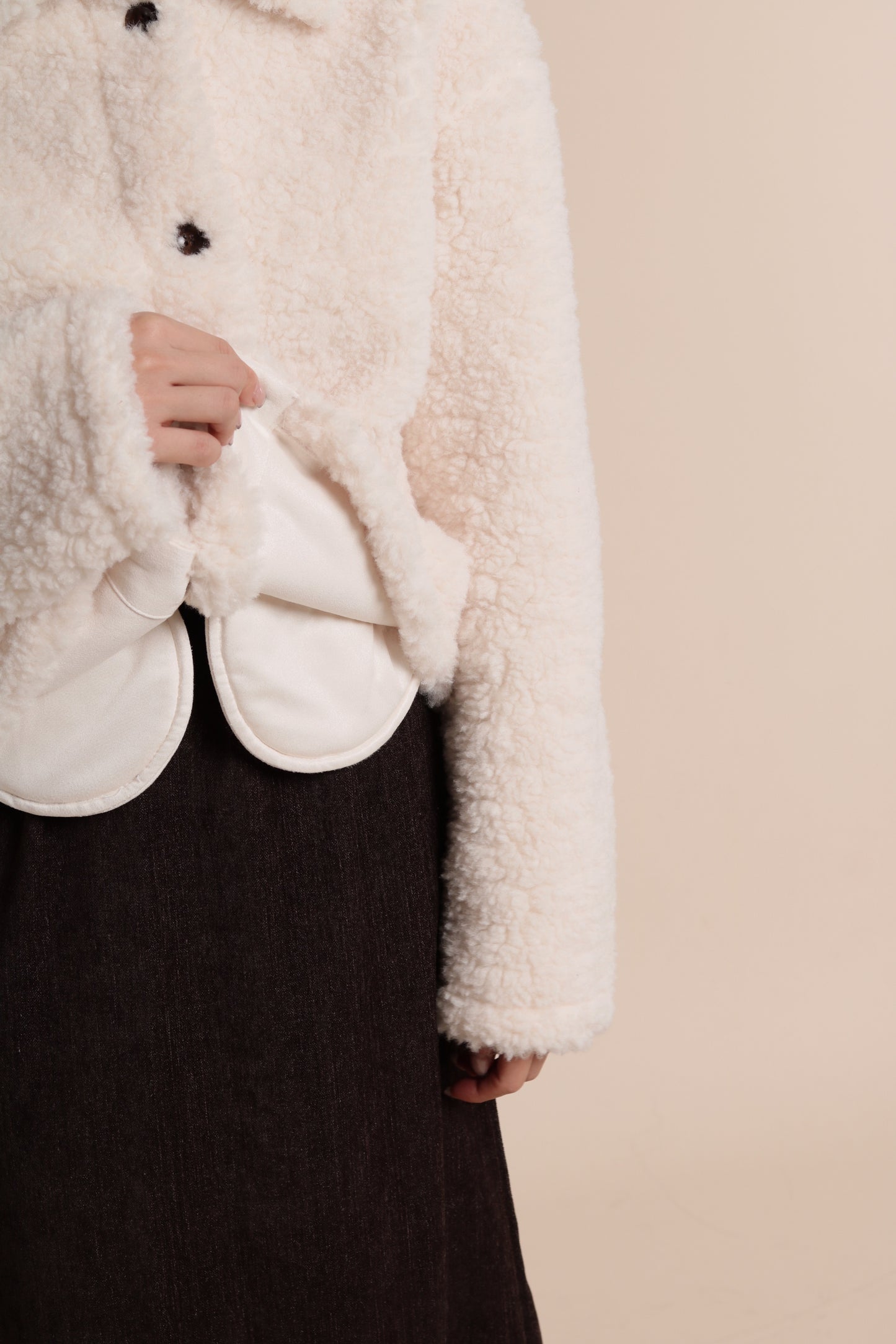 Teddy Bear Jacket (Ivory)