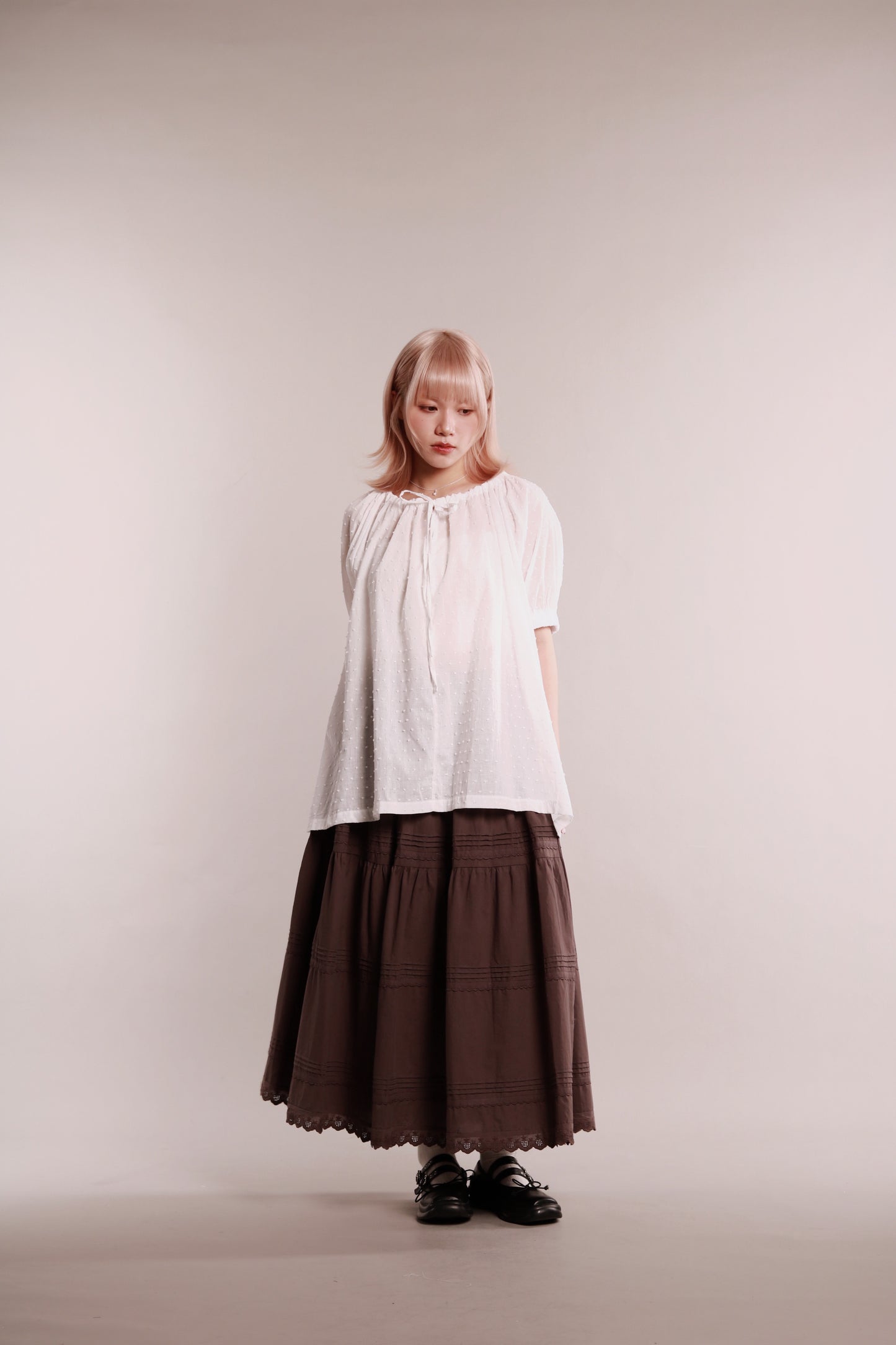 Dot Dot Blouse (White)