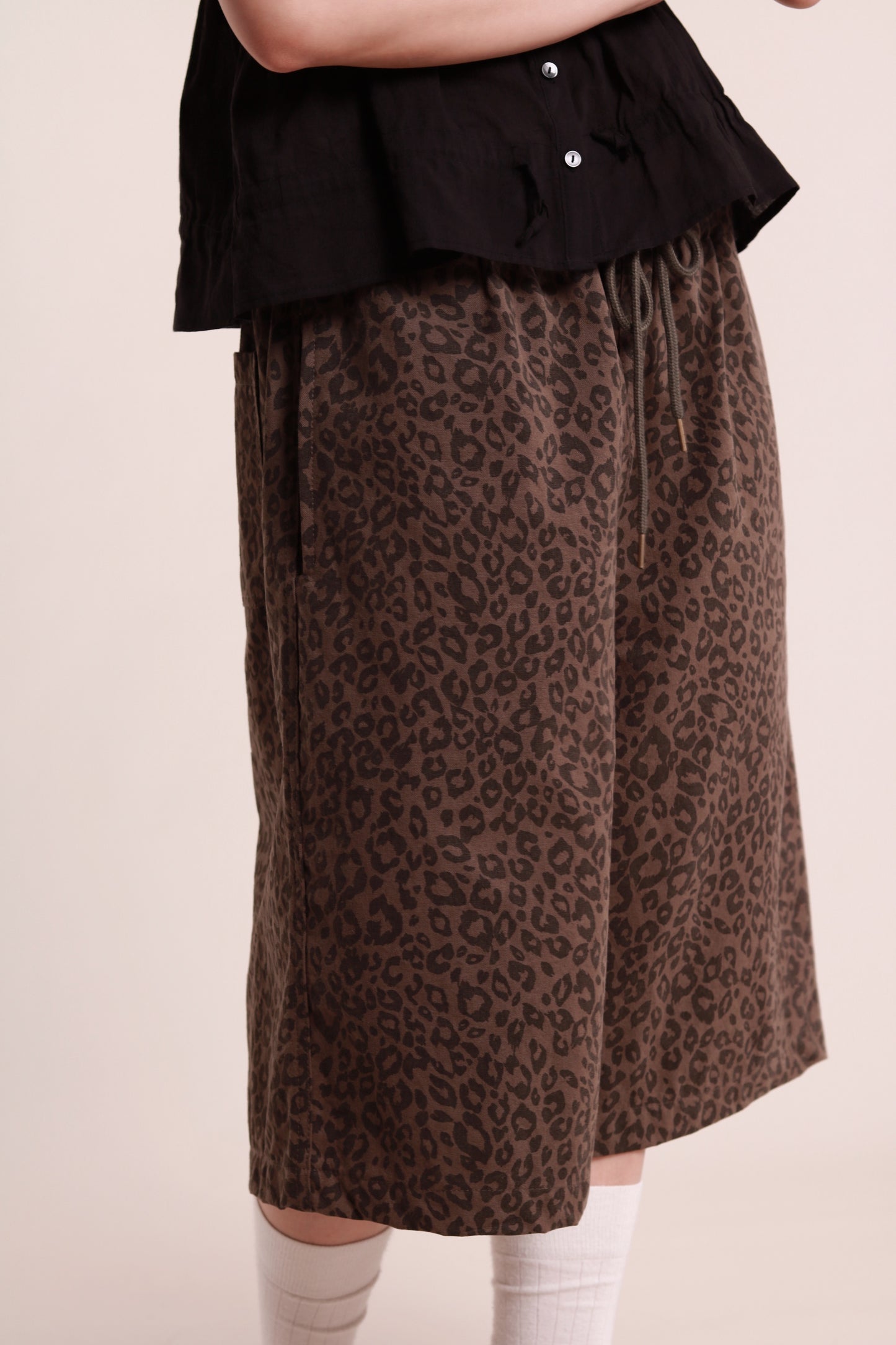 Leopard Shorts (Brown)