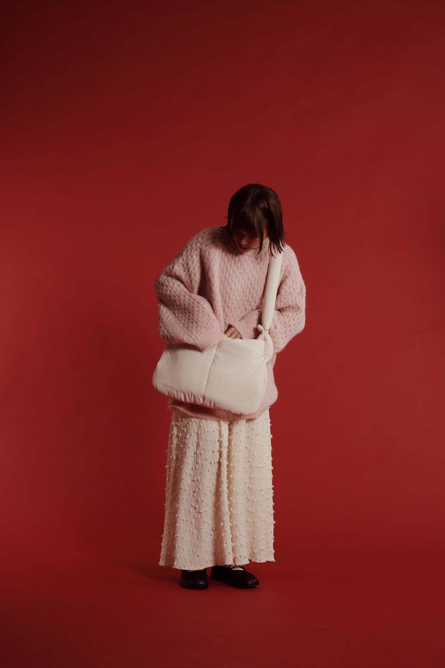 Doll Cloud Bag (Black/Brown/Ivory)