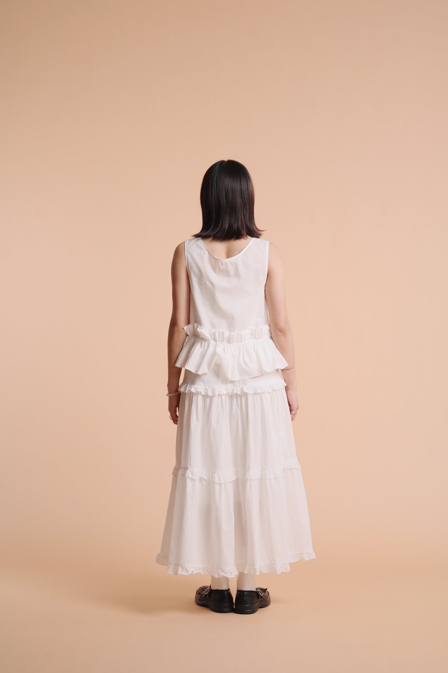 Doll Ruffle Vest (White)