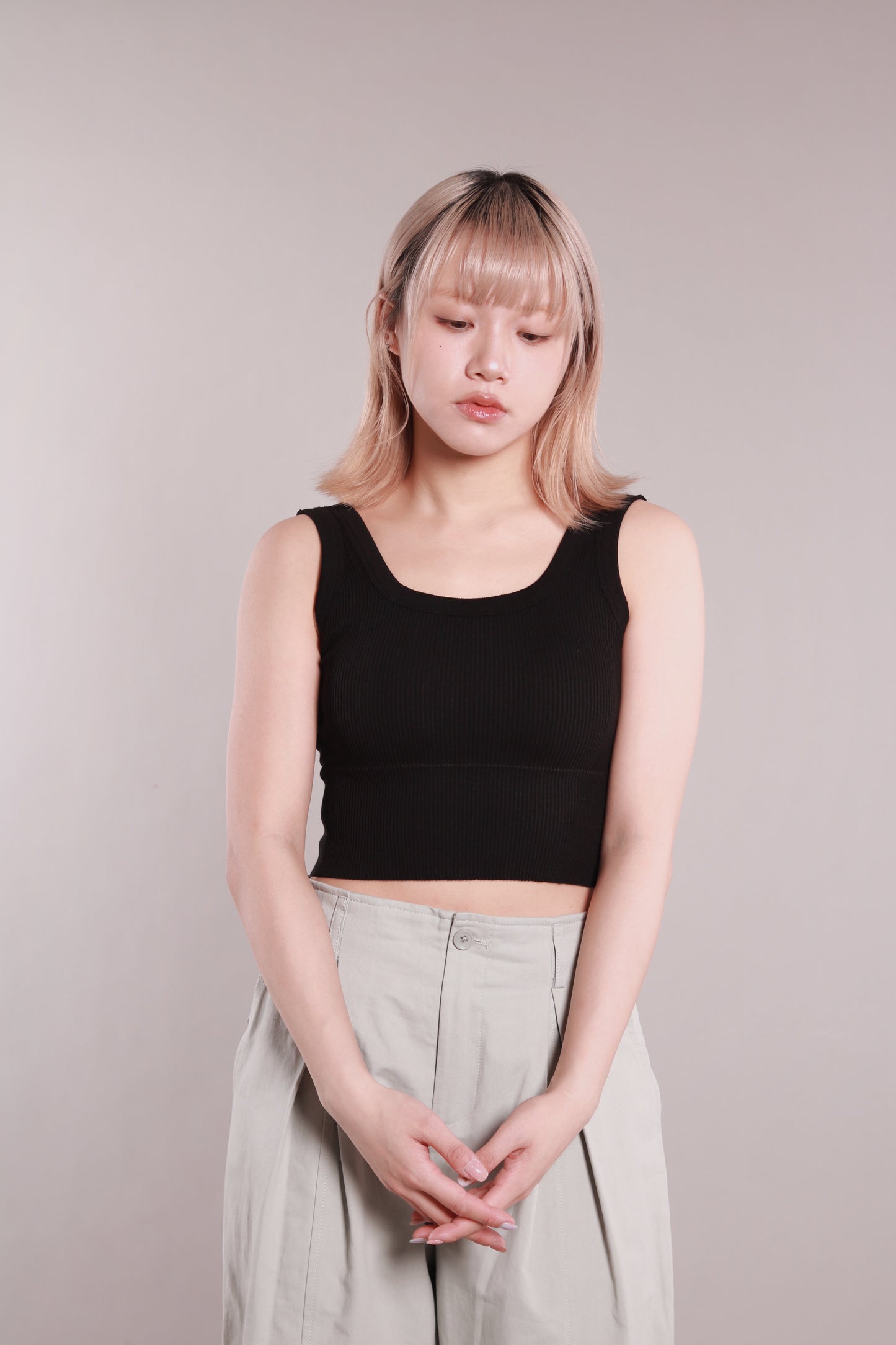 Square Fit Bra Top (Black)