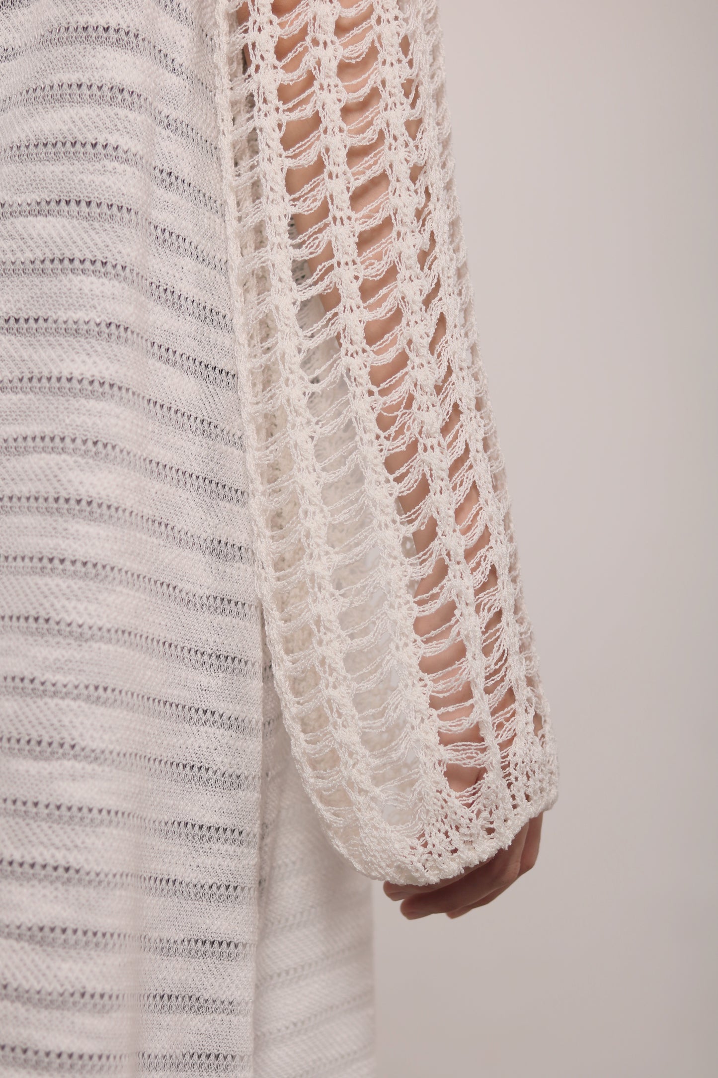 Net Crop Top (White)