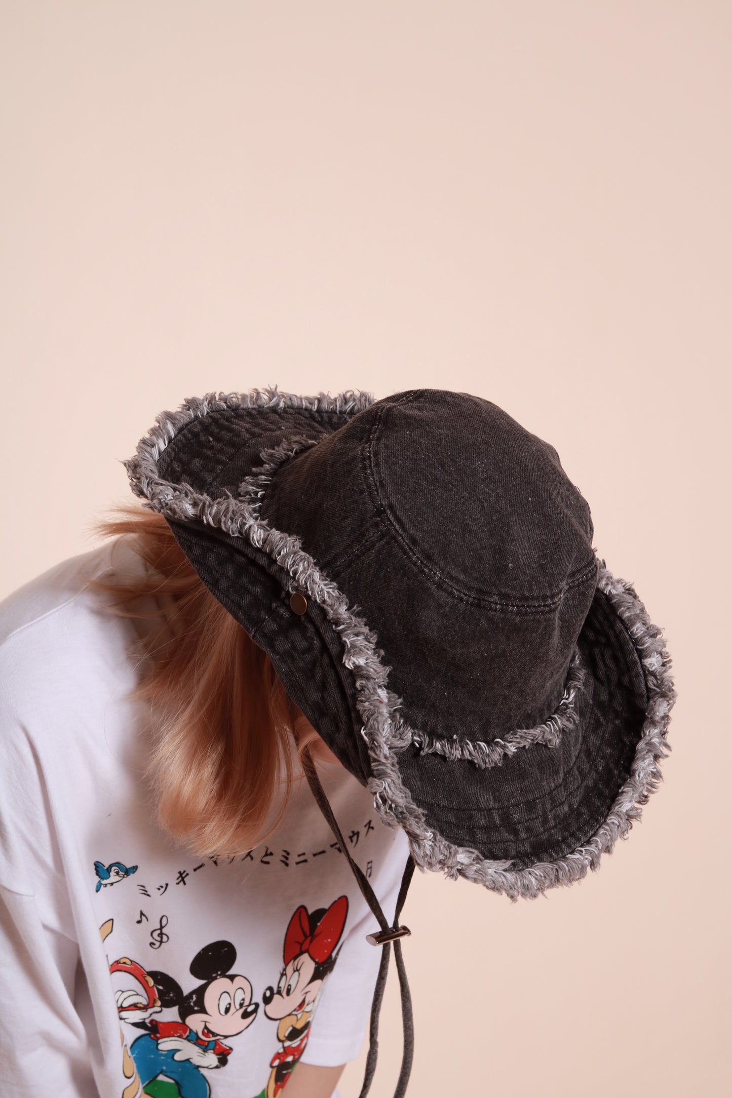 Cow Boy Denim Hat (Black)