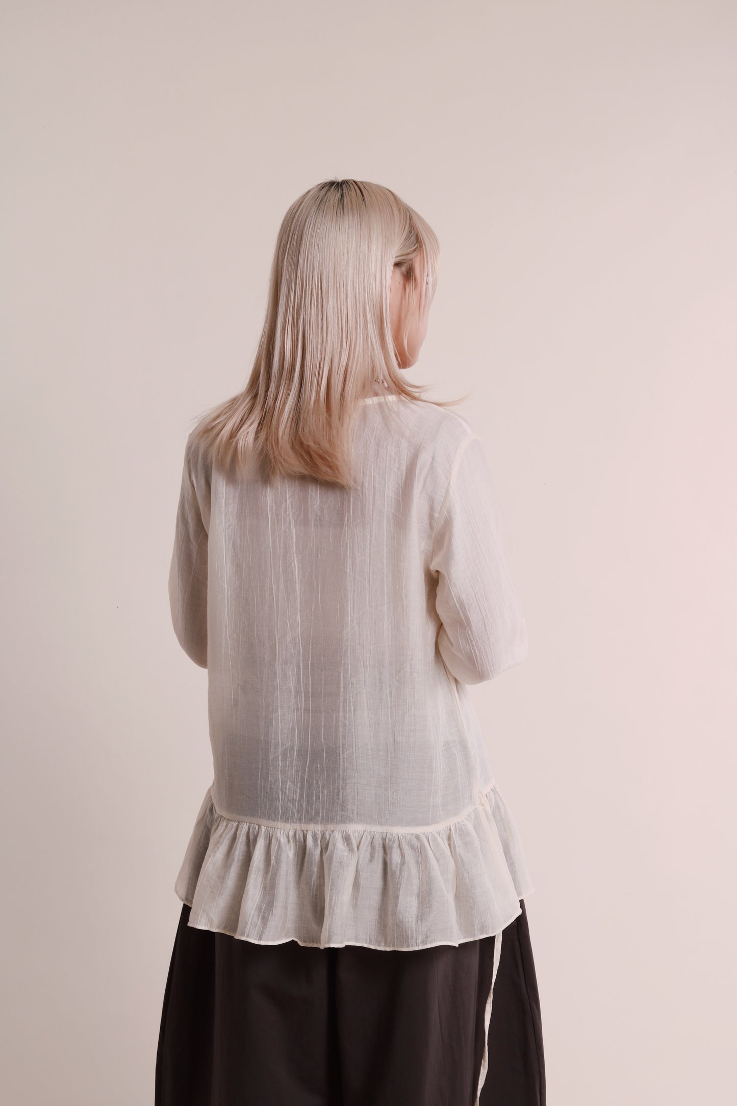 Doll Ruffle Blouse (Ivory)