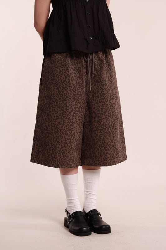 Leopard Shorts (Brown)