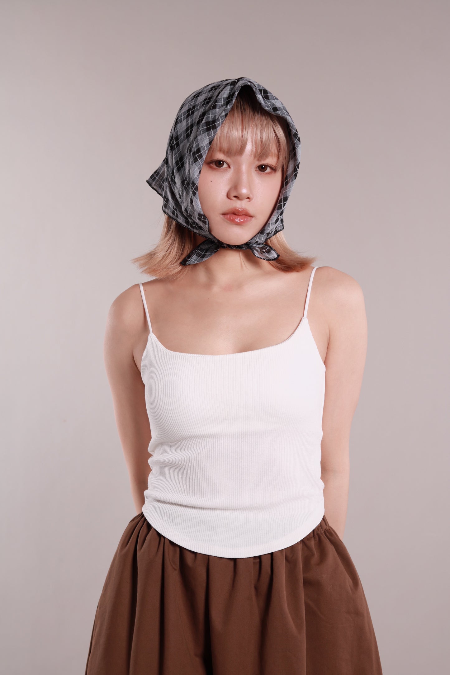 Scoop Bra Top (White)