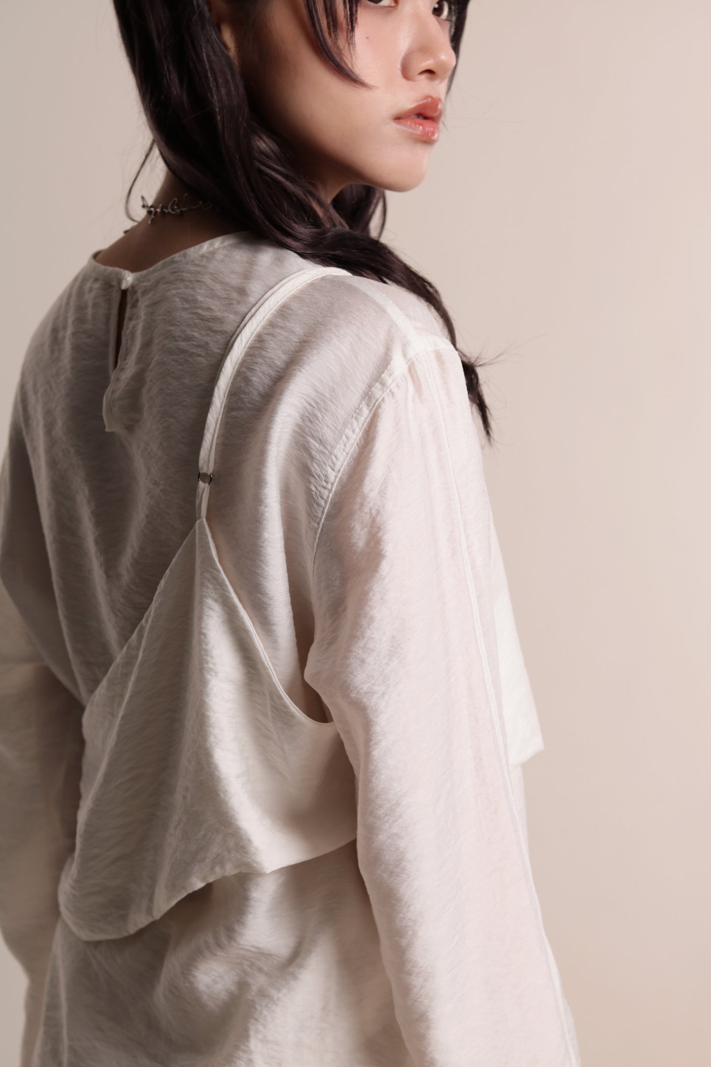 Cami Wrap Blouse (Ivory)