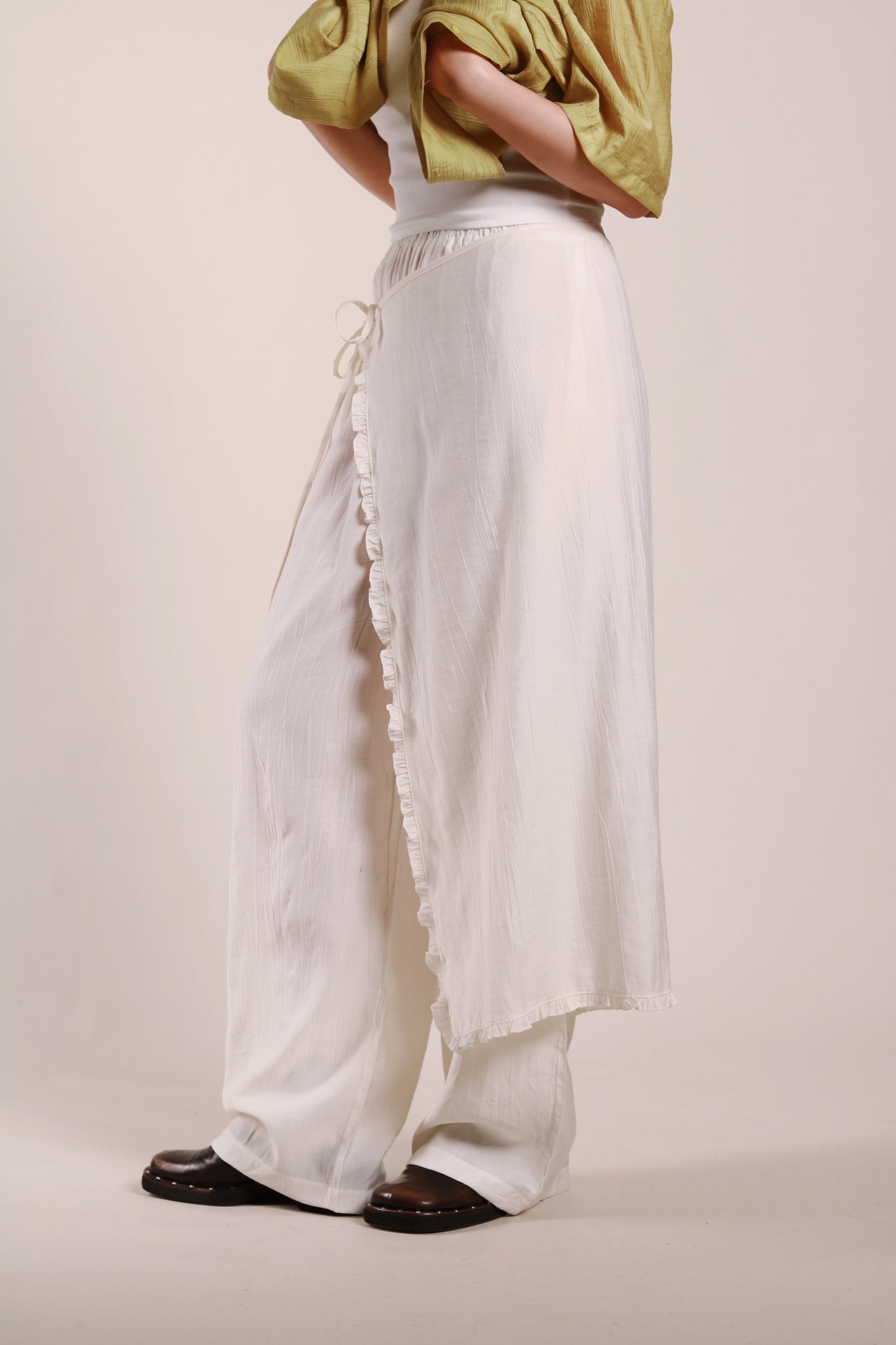 Wanda Layered Pants (Ivory)