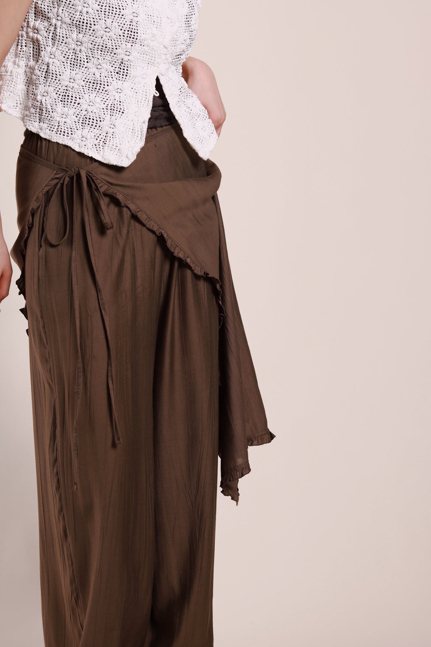 Wanda Layered Pants (Brown)