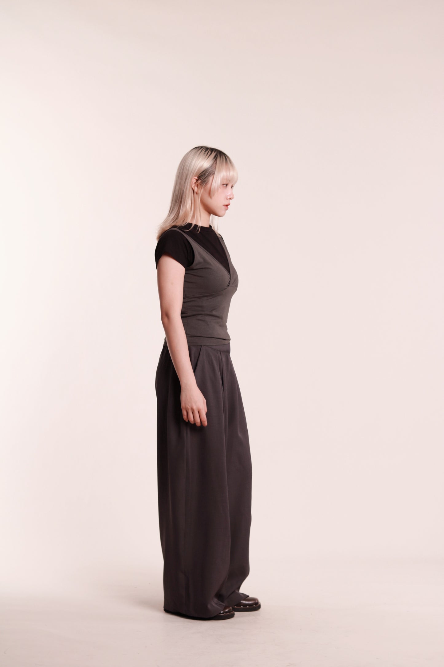 Lyla Tee Set (Charcoal)