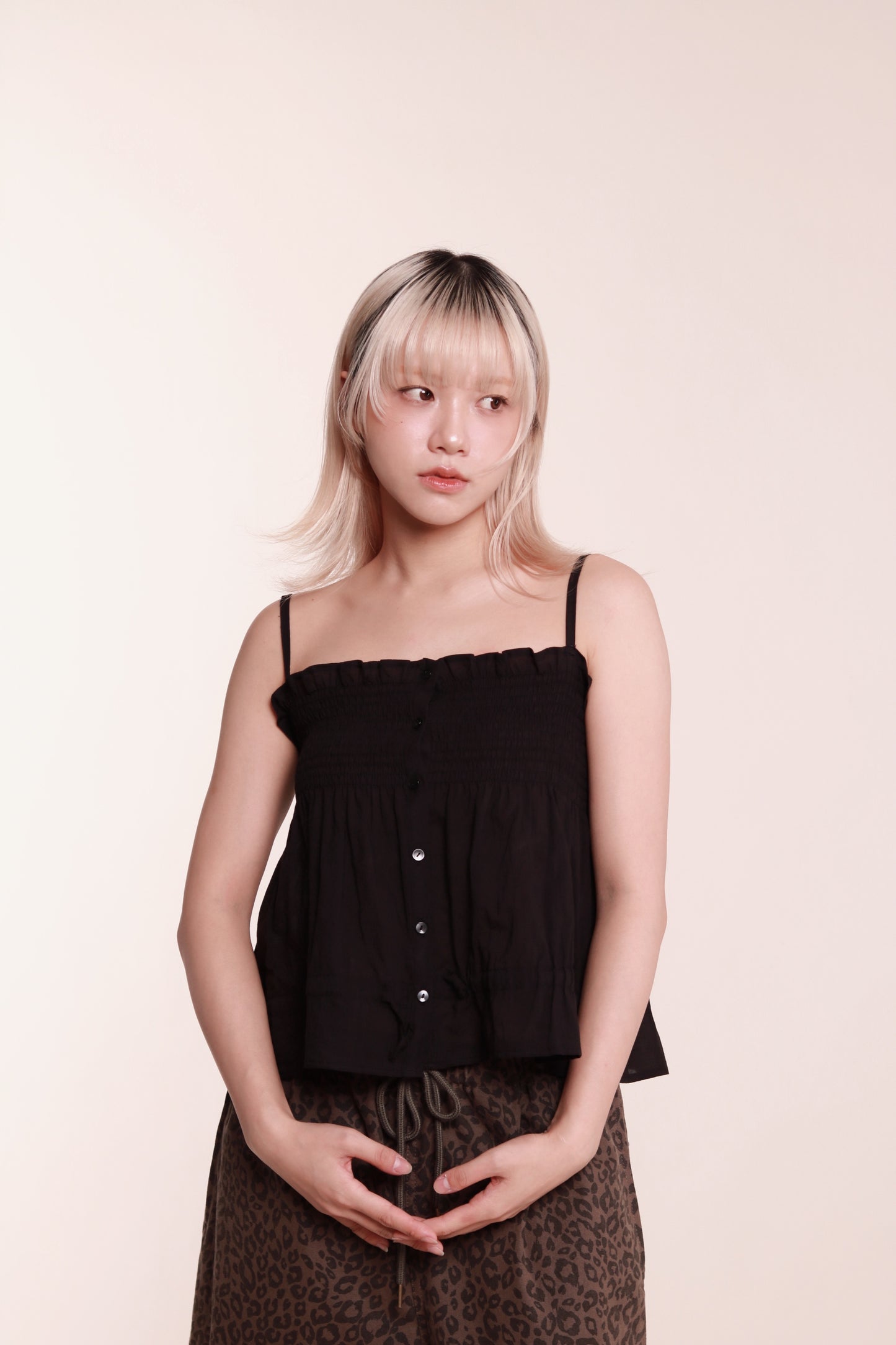 Audrey Sleeveless Top (Black)