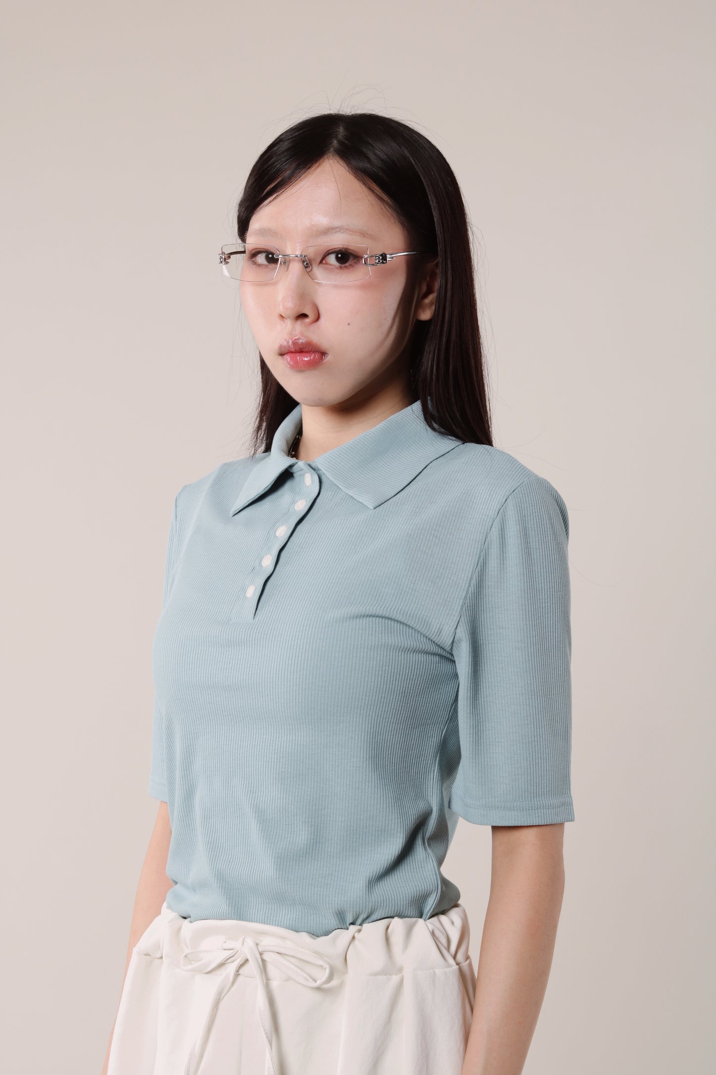 Summer Polo Tee (Blue)