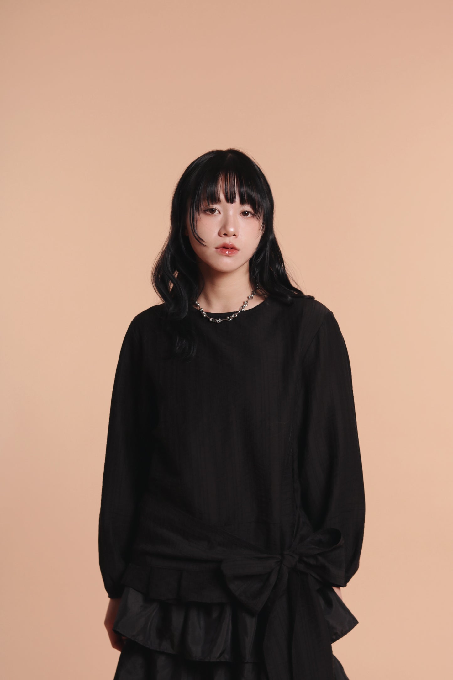 Doll Belt Blouse (Black)