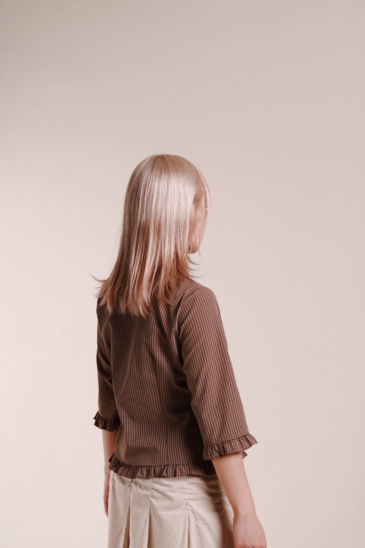 Autumn Ruffle Shirt (Brown)