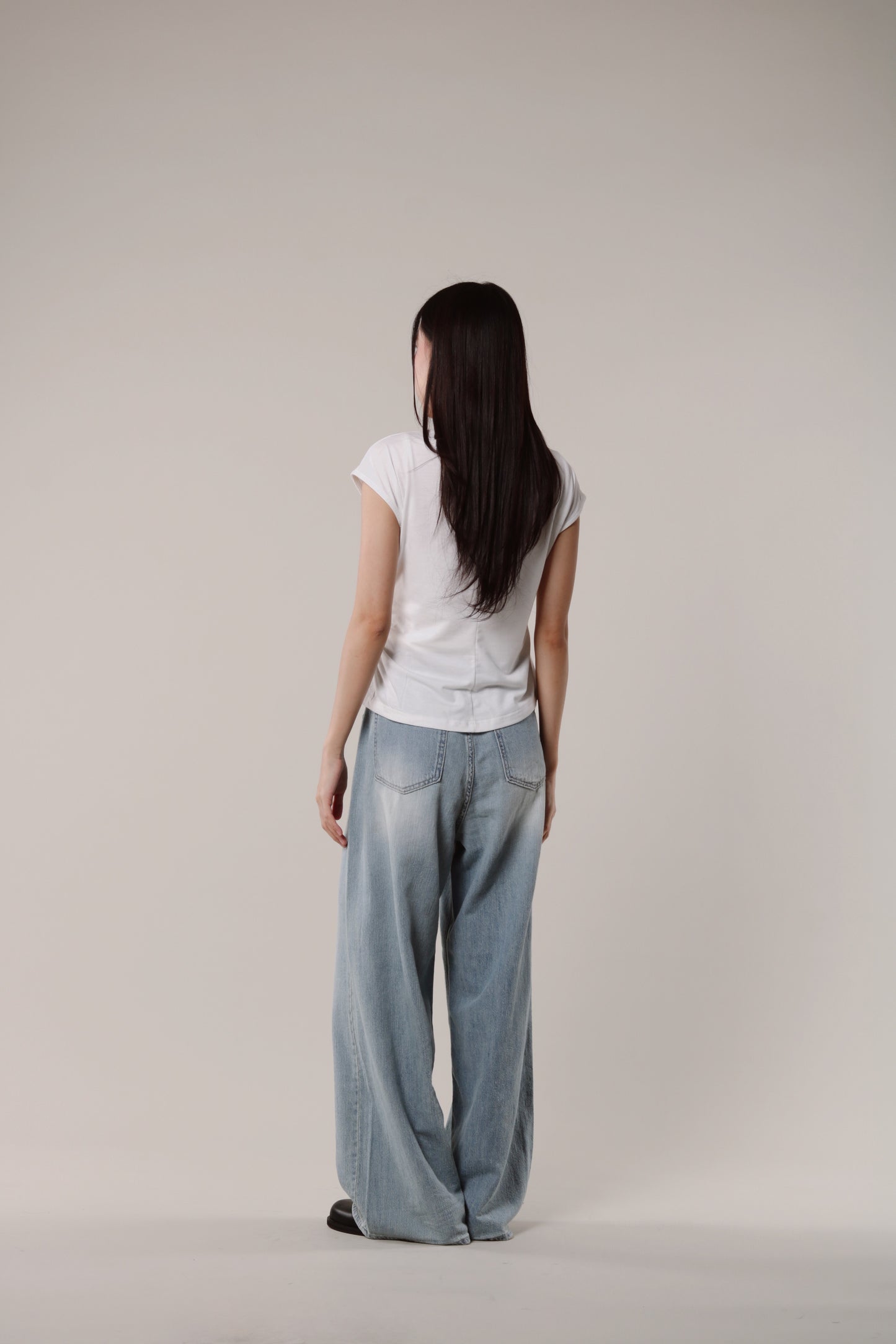 Borg Gathered Tee (Ivory)