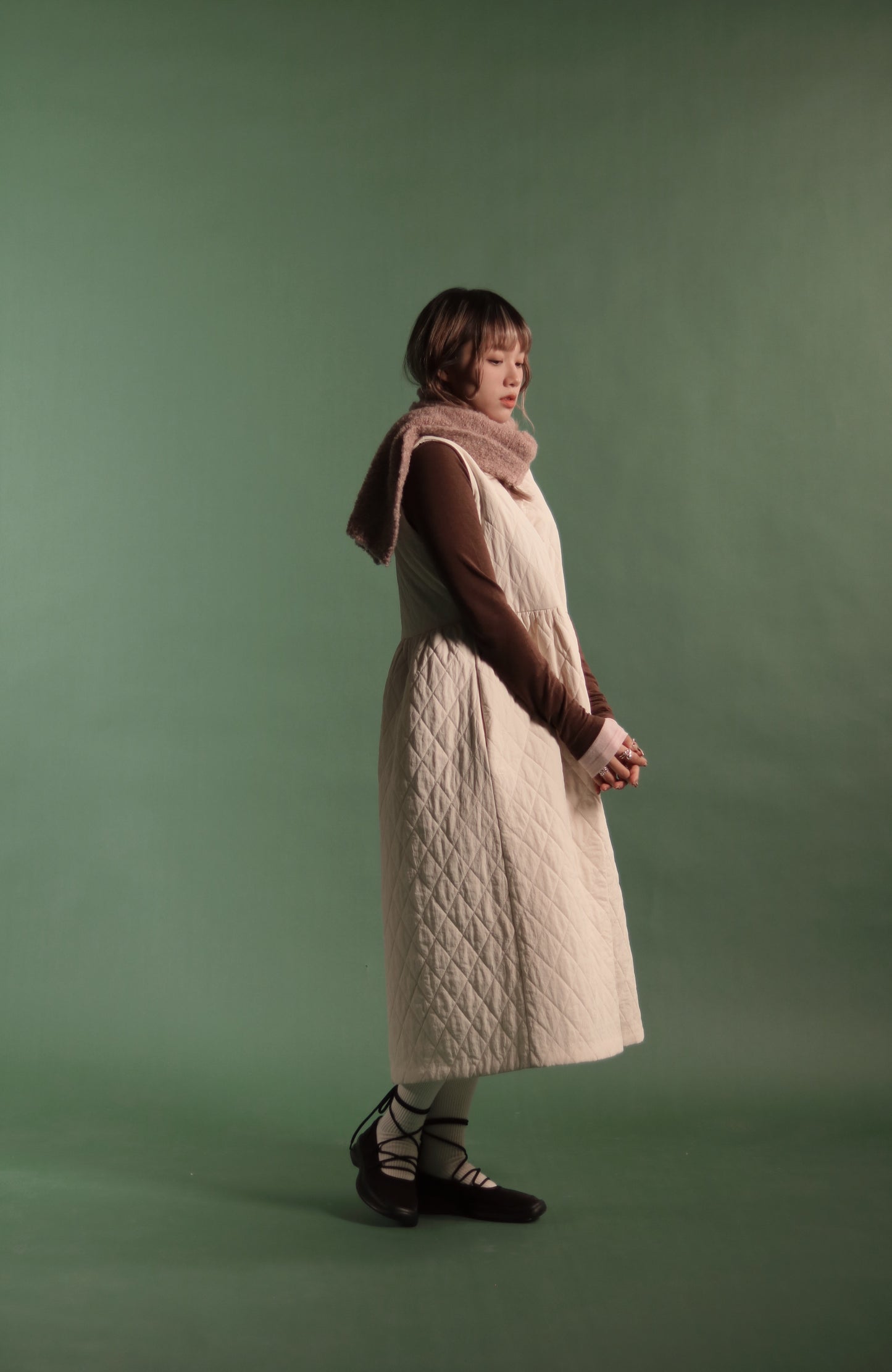 Doll Padded Dress (Ivory)