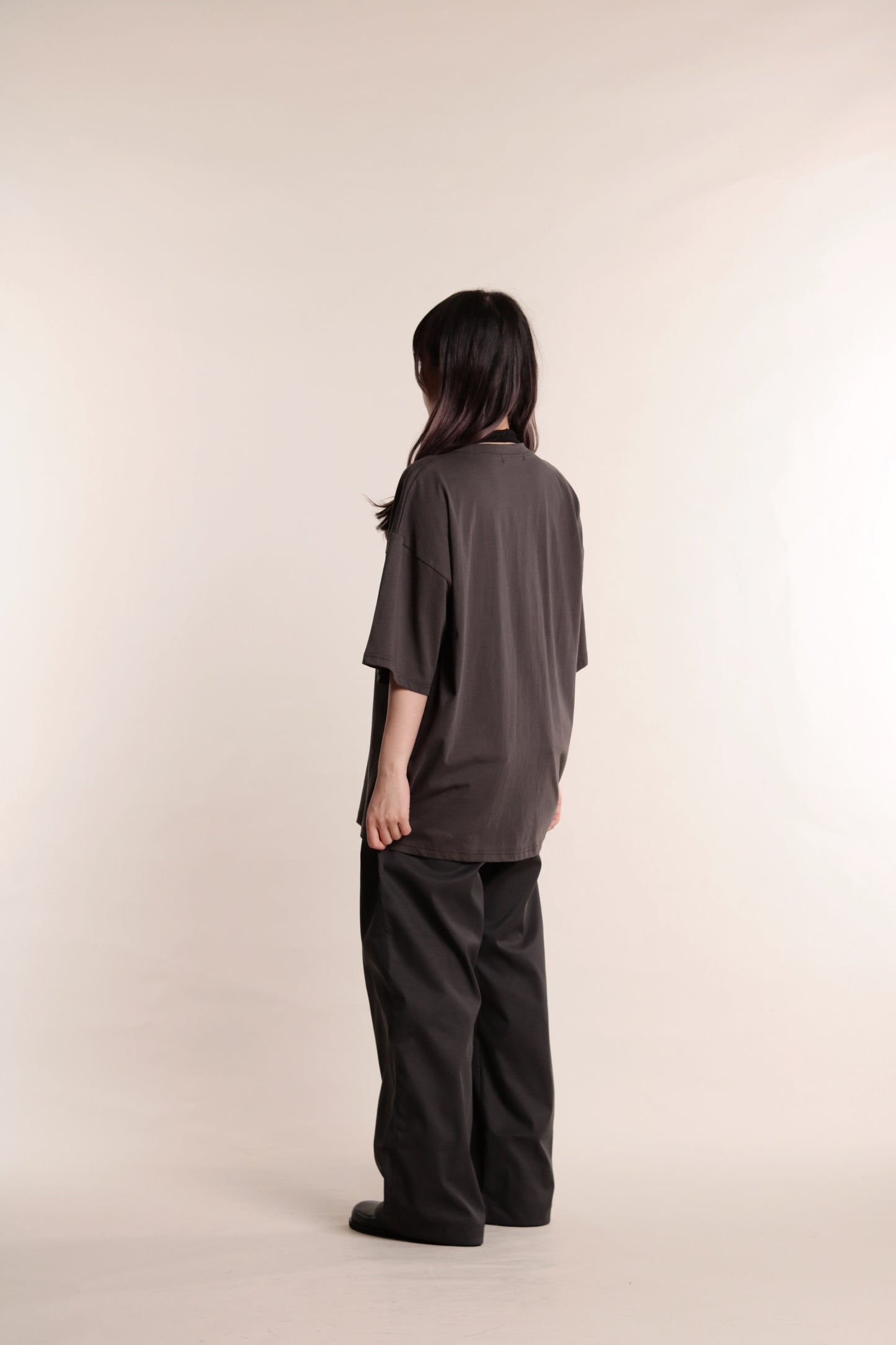 Delia Gathered Pants (Charcoal)