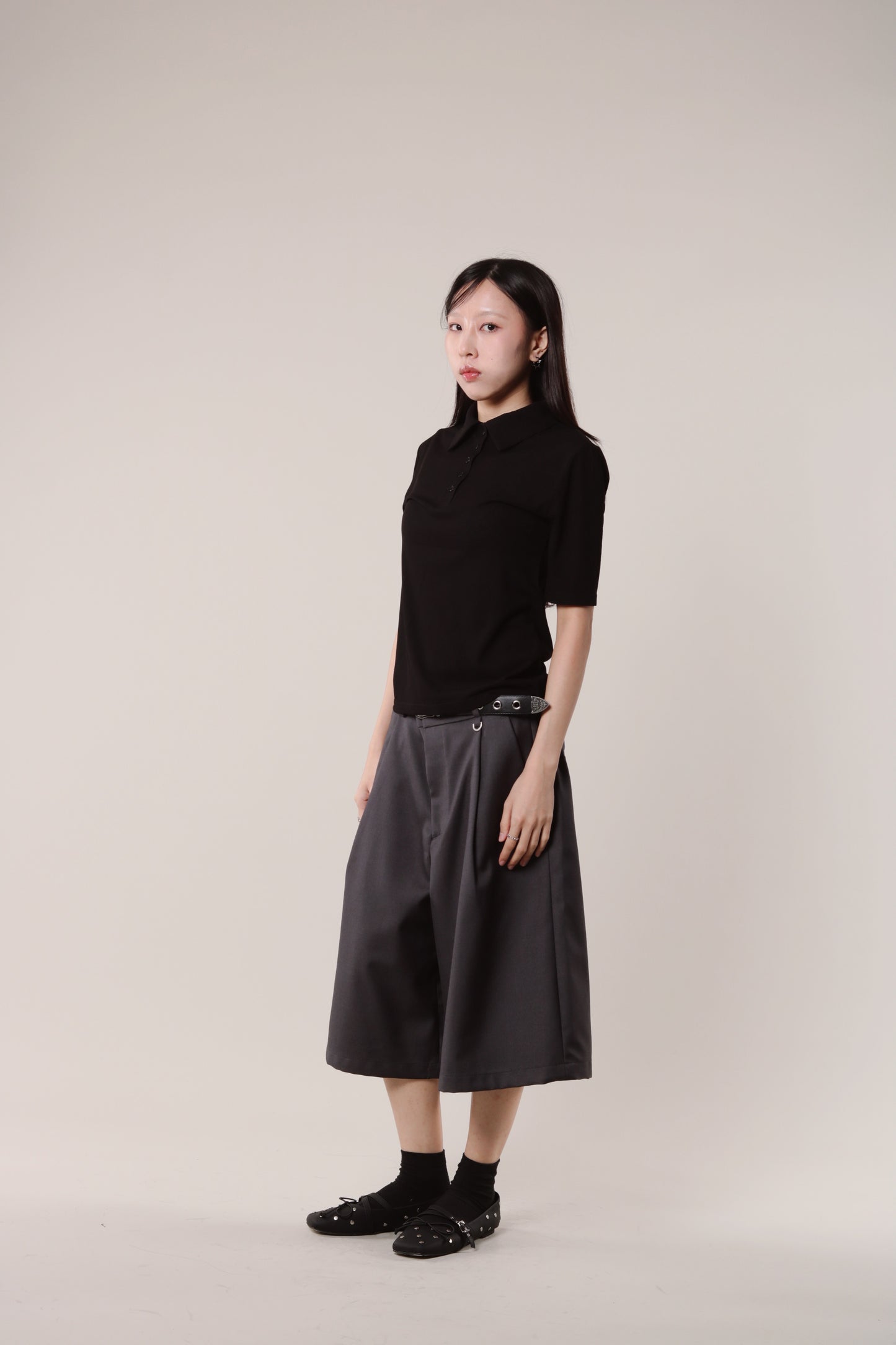 Summer Polo Tee (Black)