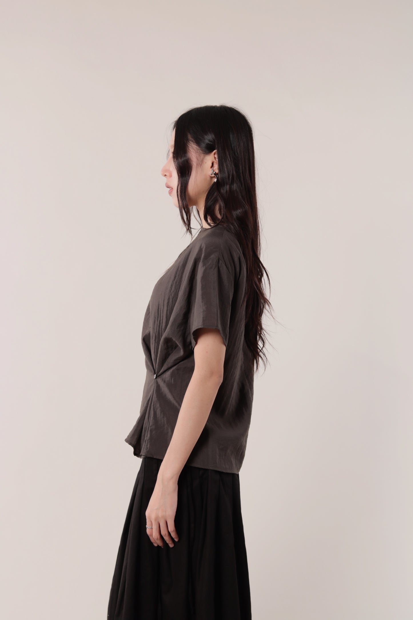 Asymmetric Twist Top (Brown)