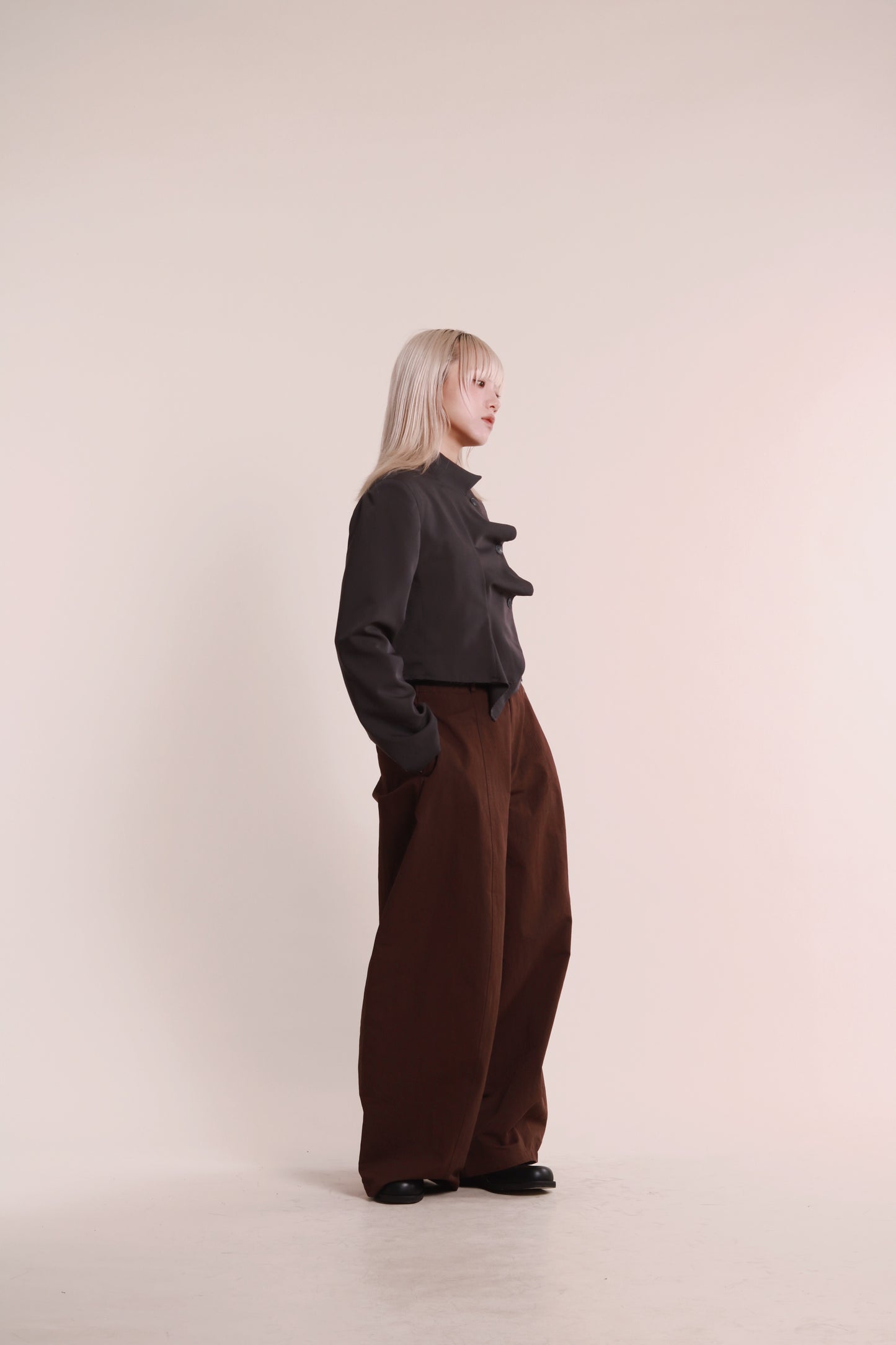 Gentle Pleat Jacket (Charcoal)