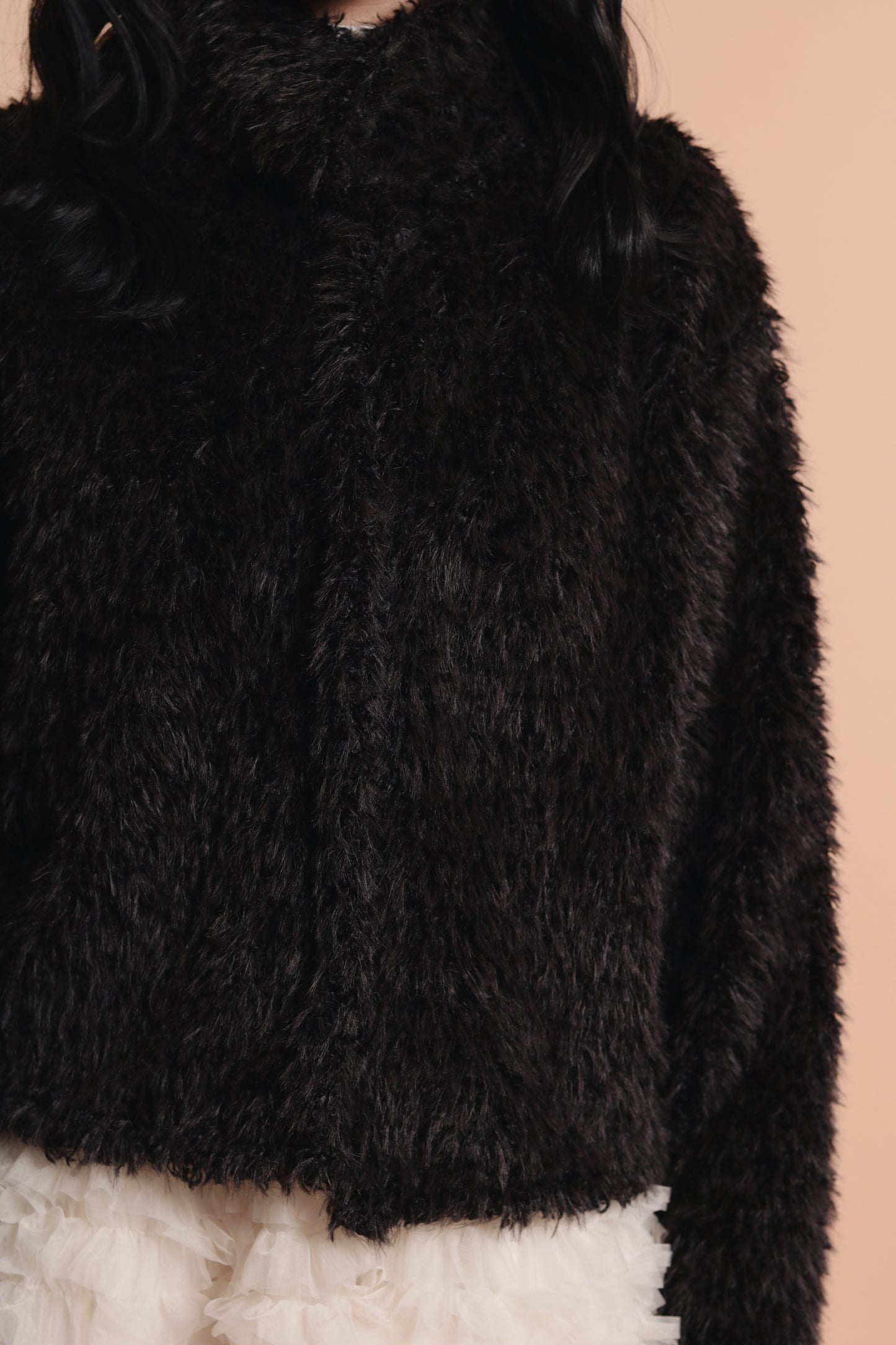 Fluffy Cardigan (Black)