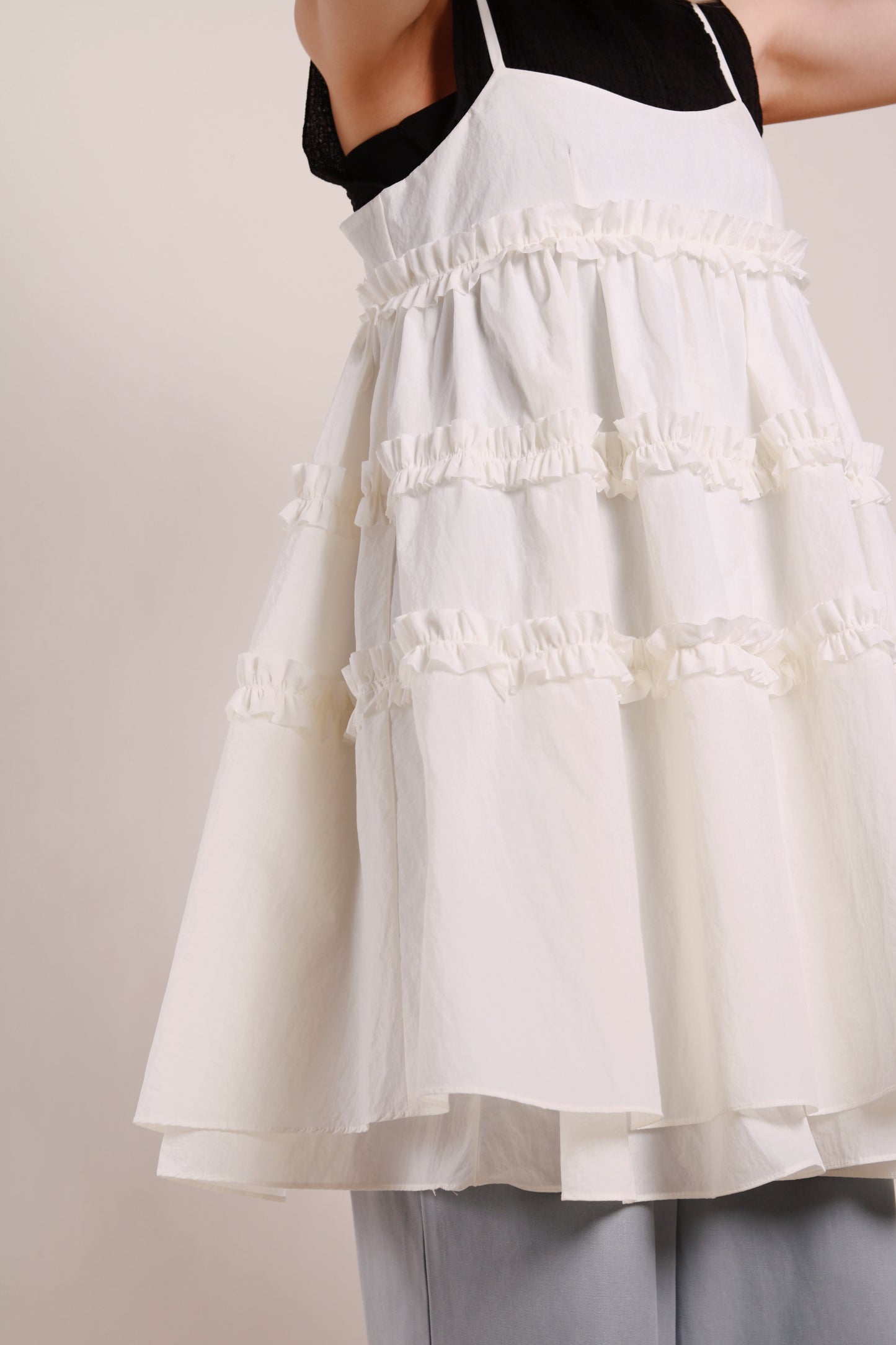Doll Ruffle Dress (Ivory)