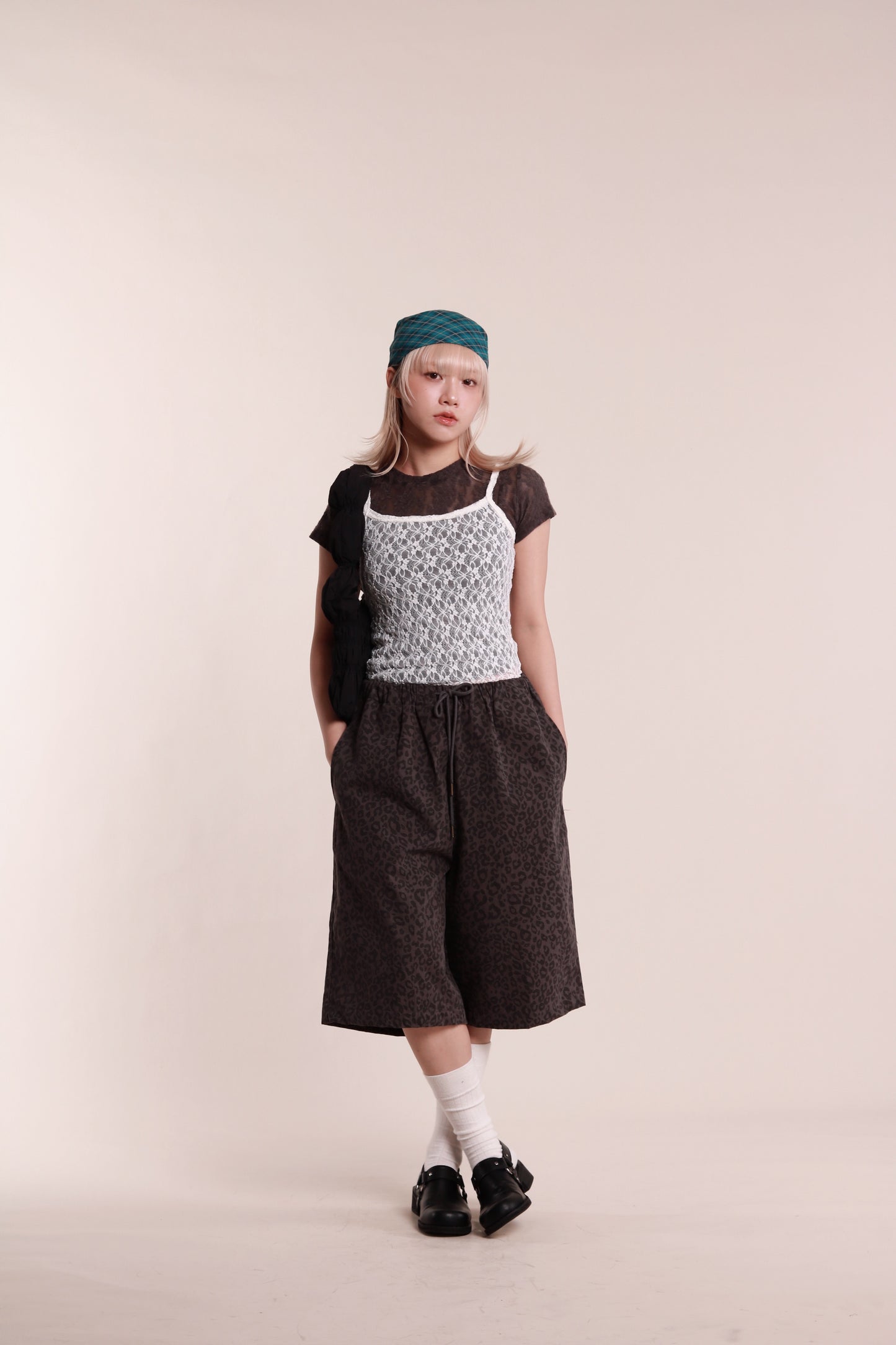 Mesh Sleeveless Top (White)