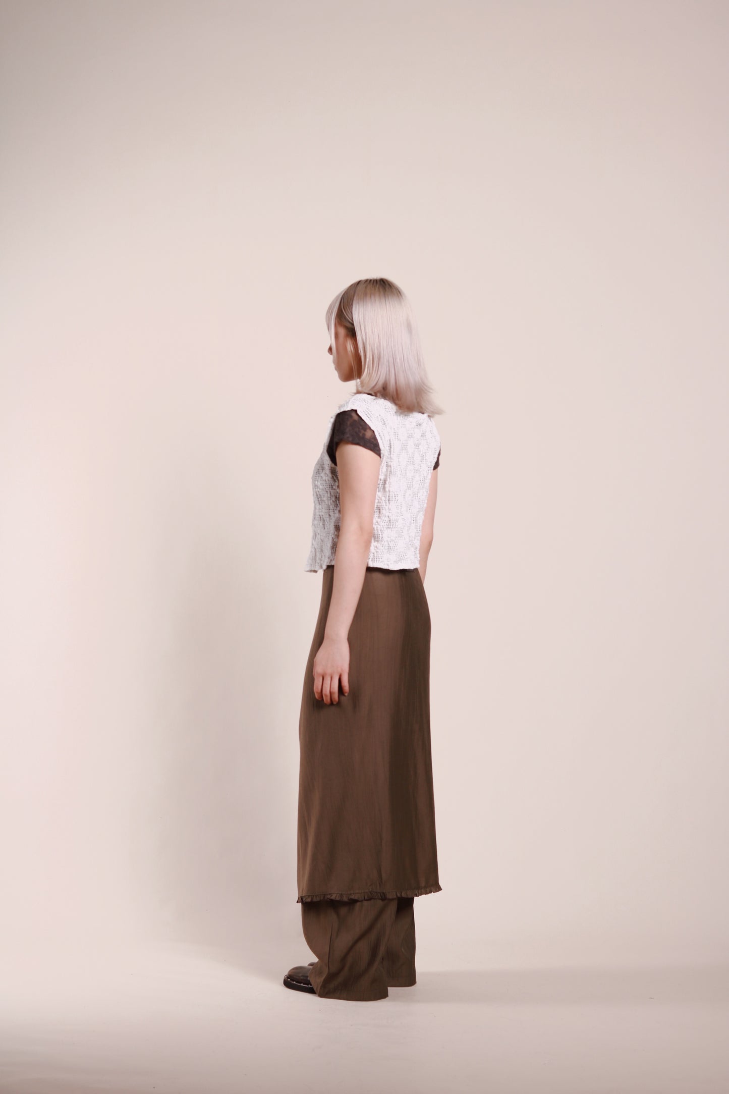 Wanda Layered Pants (Brown)