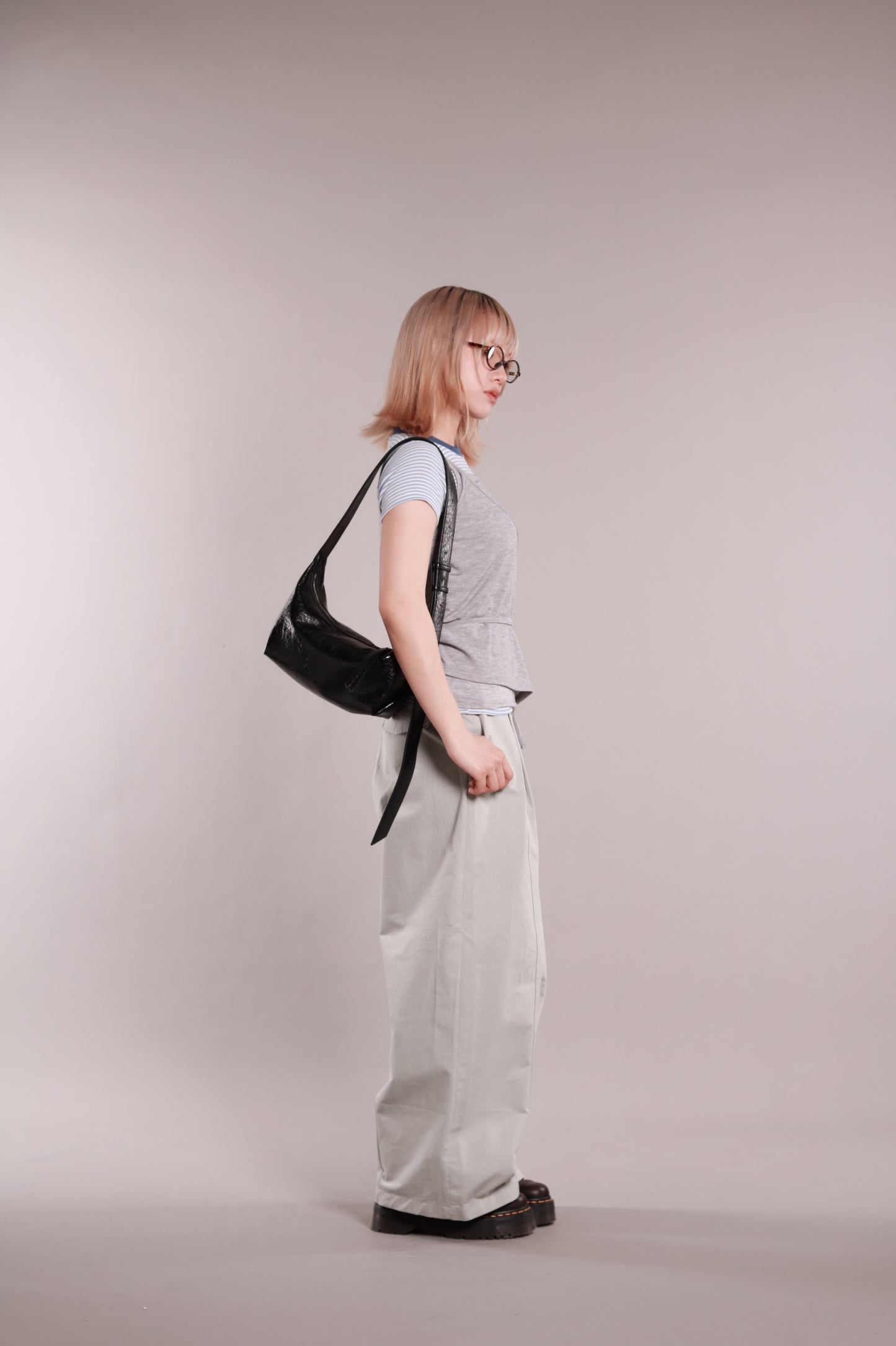 Basic Striped Tee (Blue)