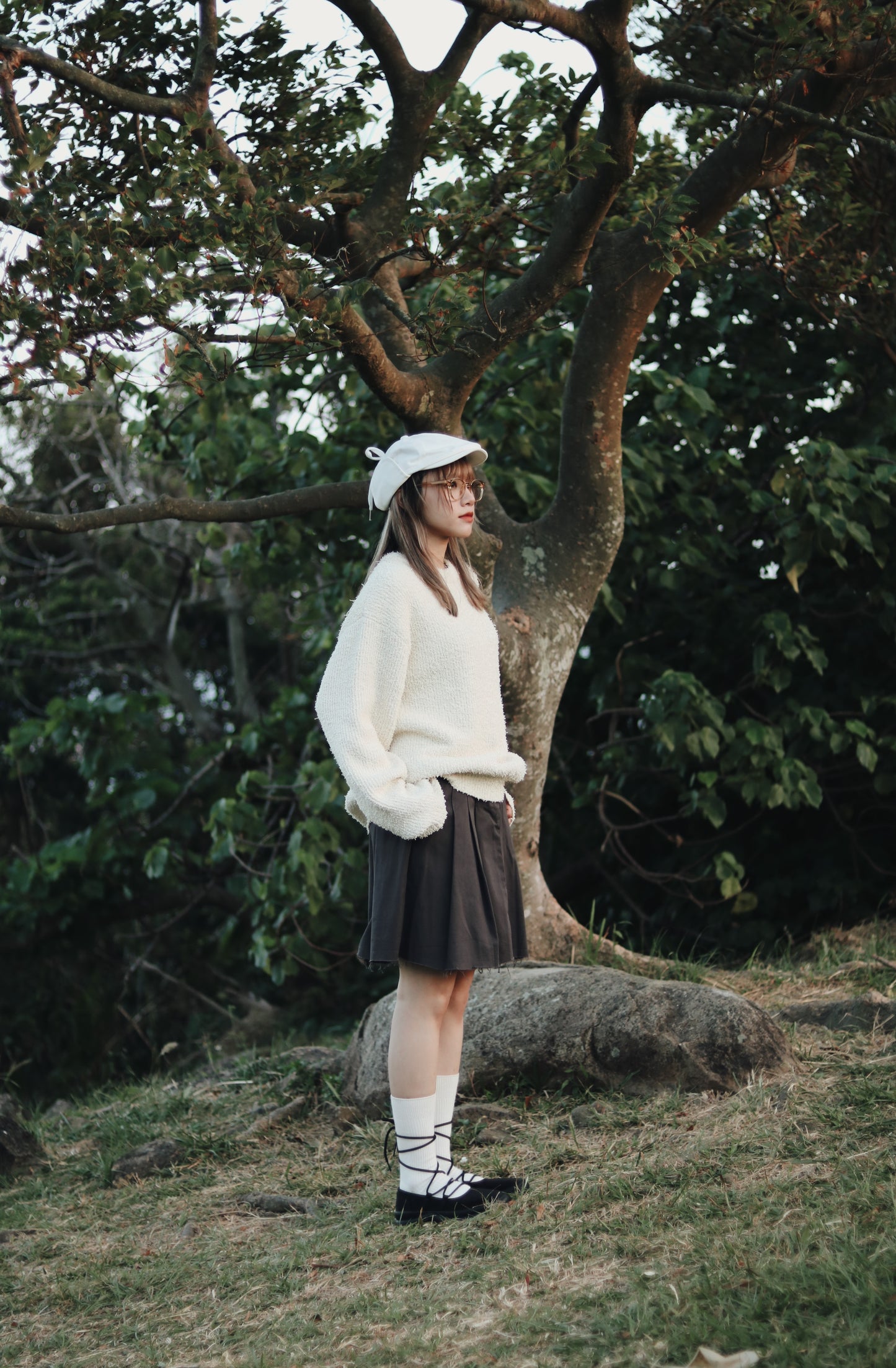 Oversized Knit Top (Butter)