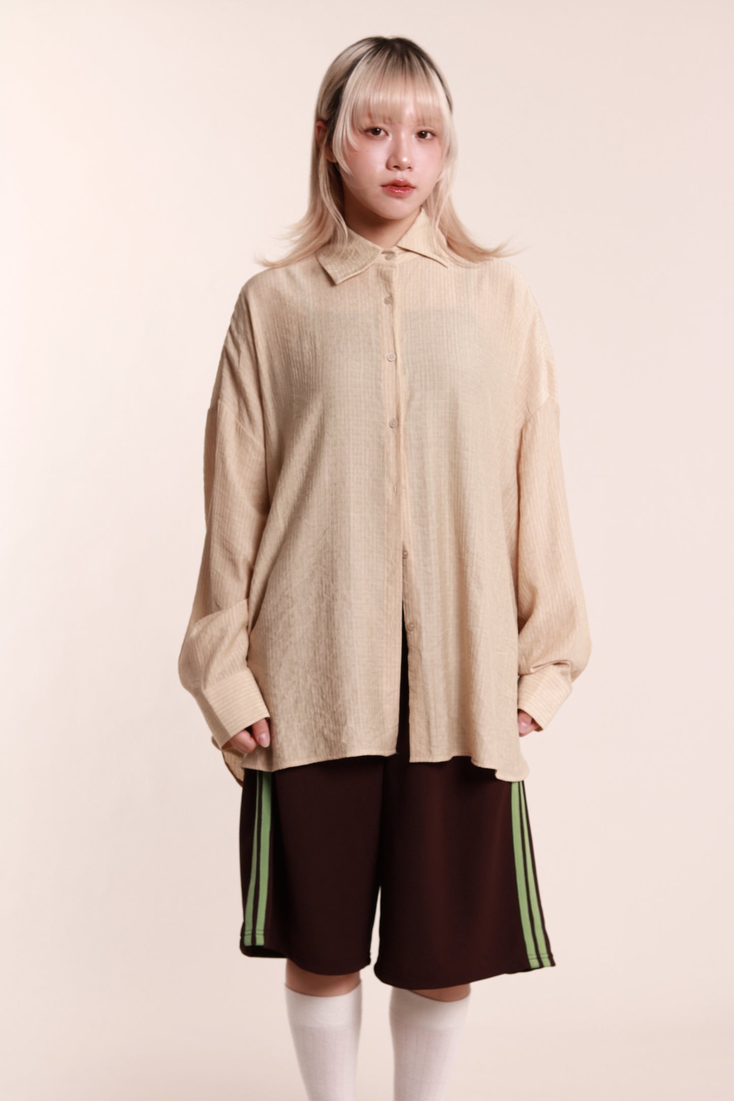 Softy Oversize Shirt (Beige)