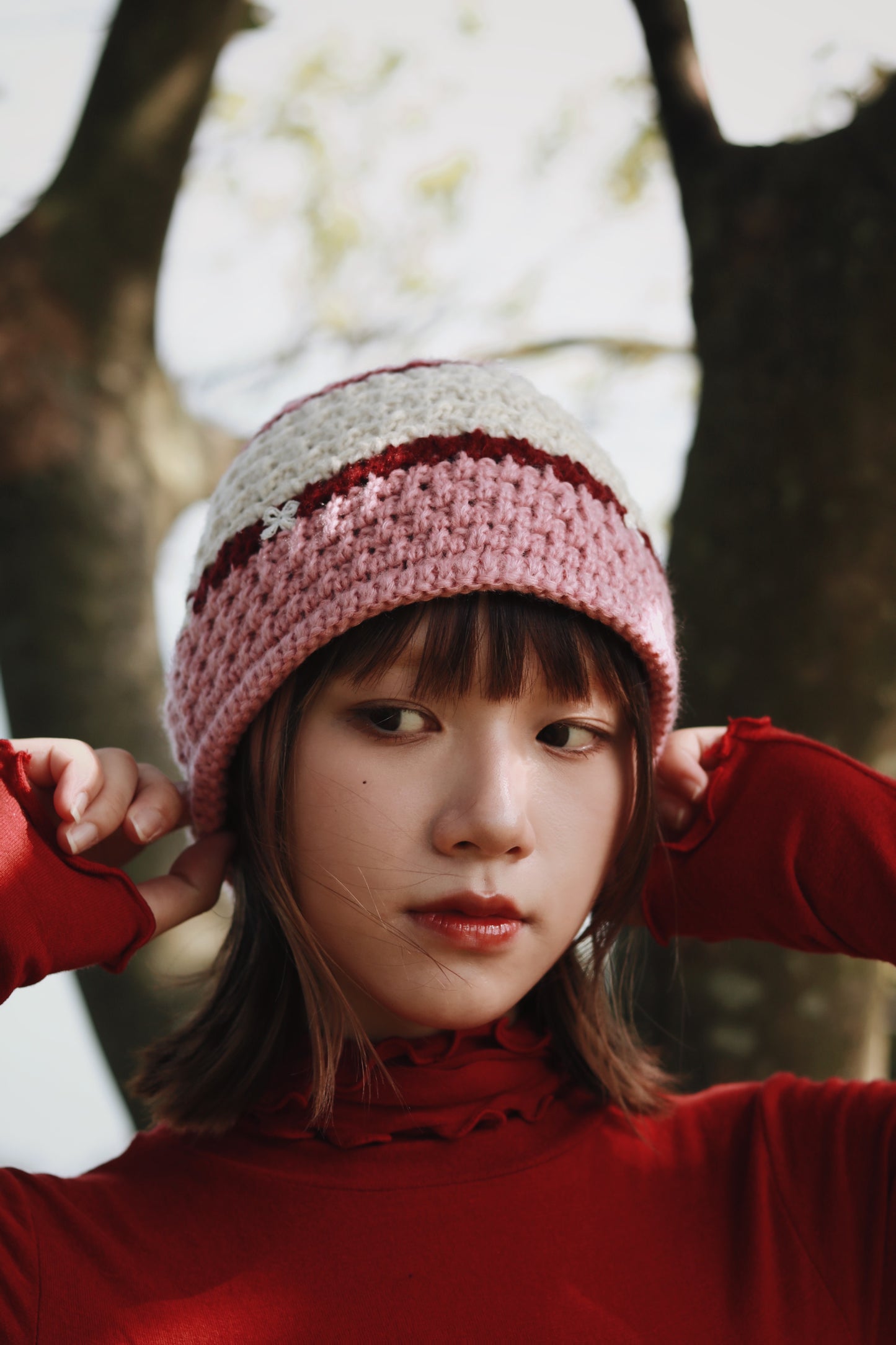 Little Ribbon Bucket Hat (Pink)