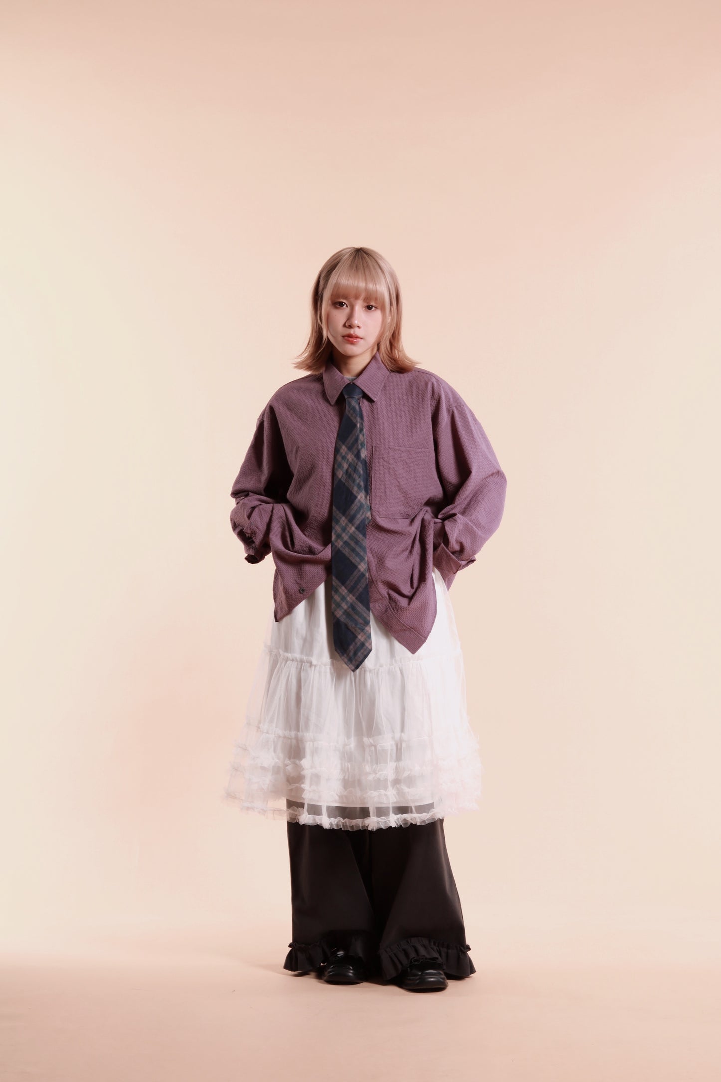 Doll Lace Ruffle Skirt (White)