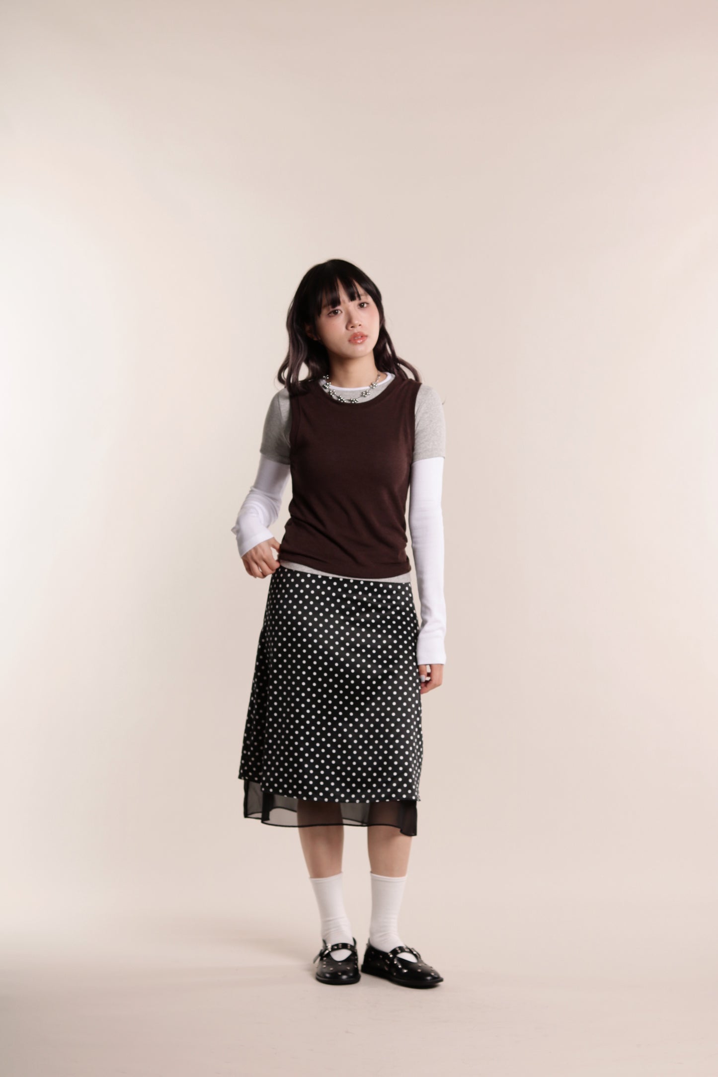 Aria Layered Top (Brown)