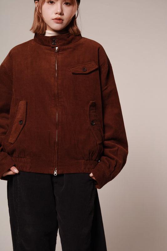 Unisex Corduroy Jacket (Brown)