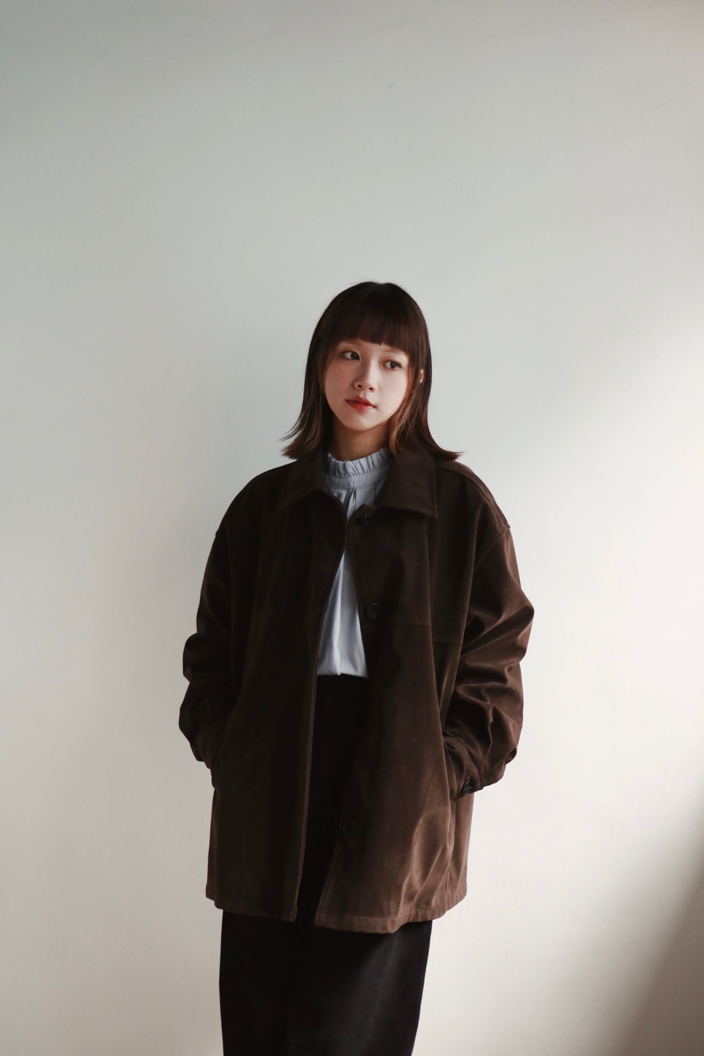 Suede Jacket (Brown)