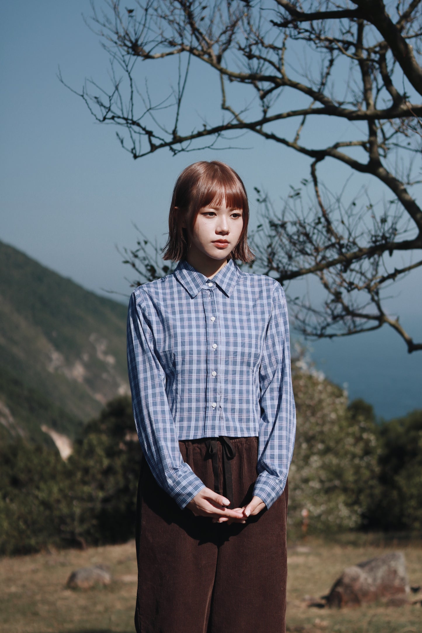 Cropped Shirt (Checkered)