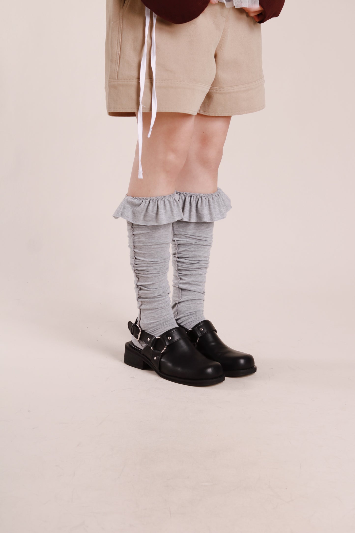 Ruffle Socks (Grey)
